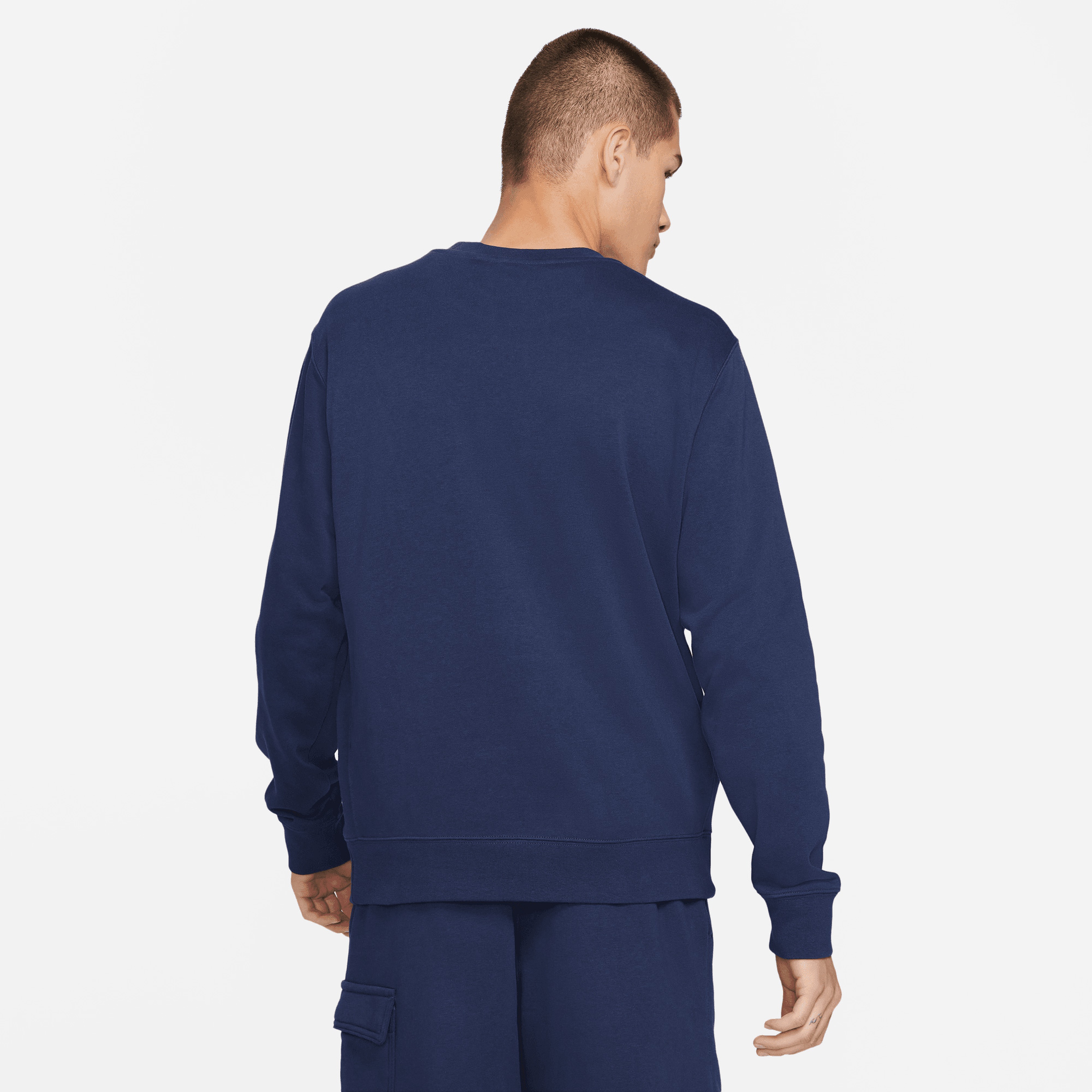 Nike Sportswear Club Crew Fit Erkek Mavi Sweatshirt