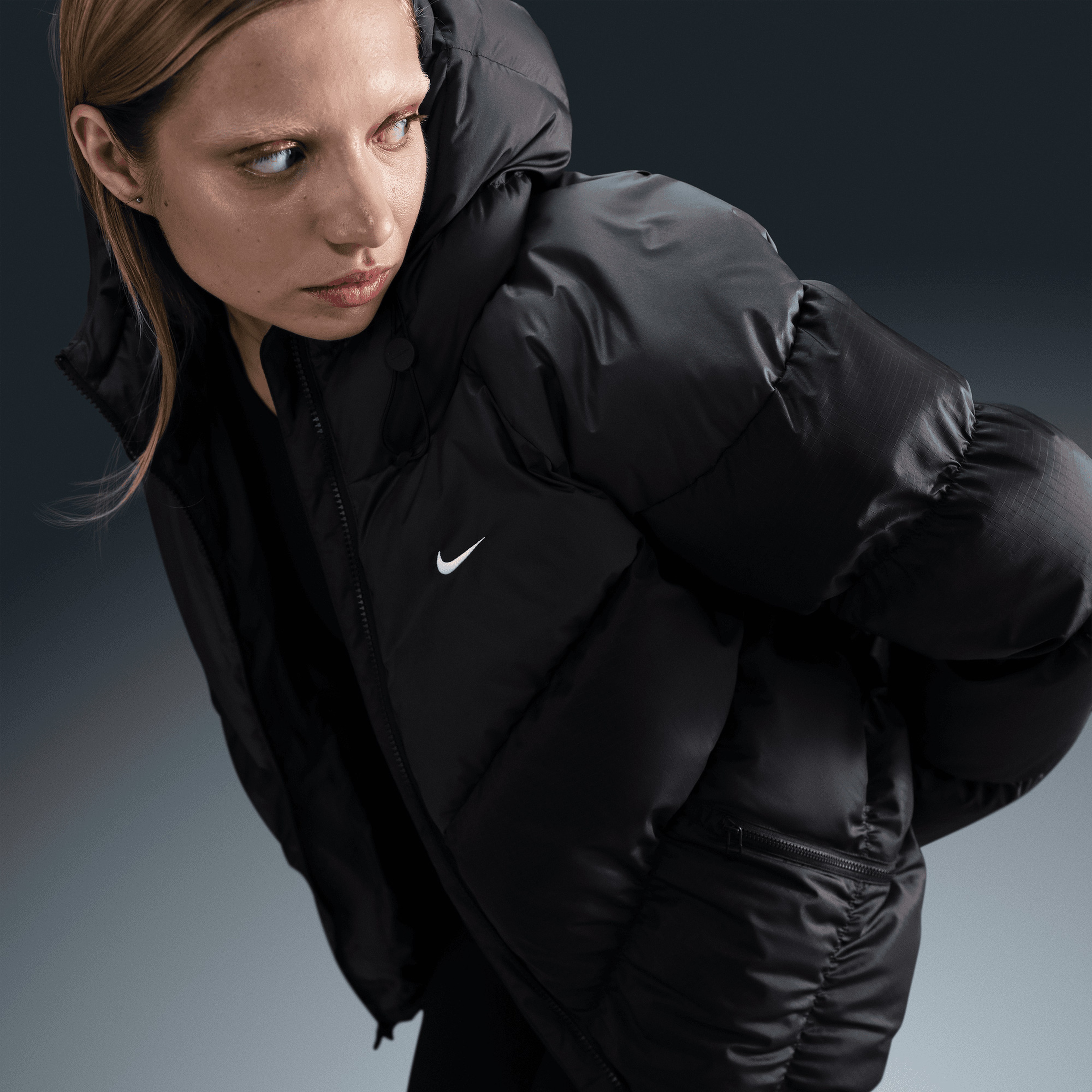 Nike Sportswear Windpuffer Wo Storm FIT Kadın Siyah Mont