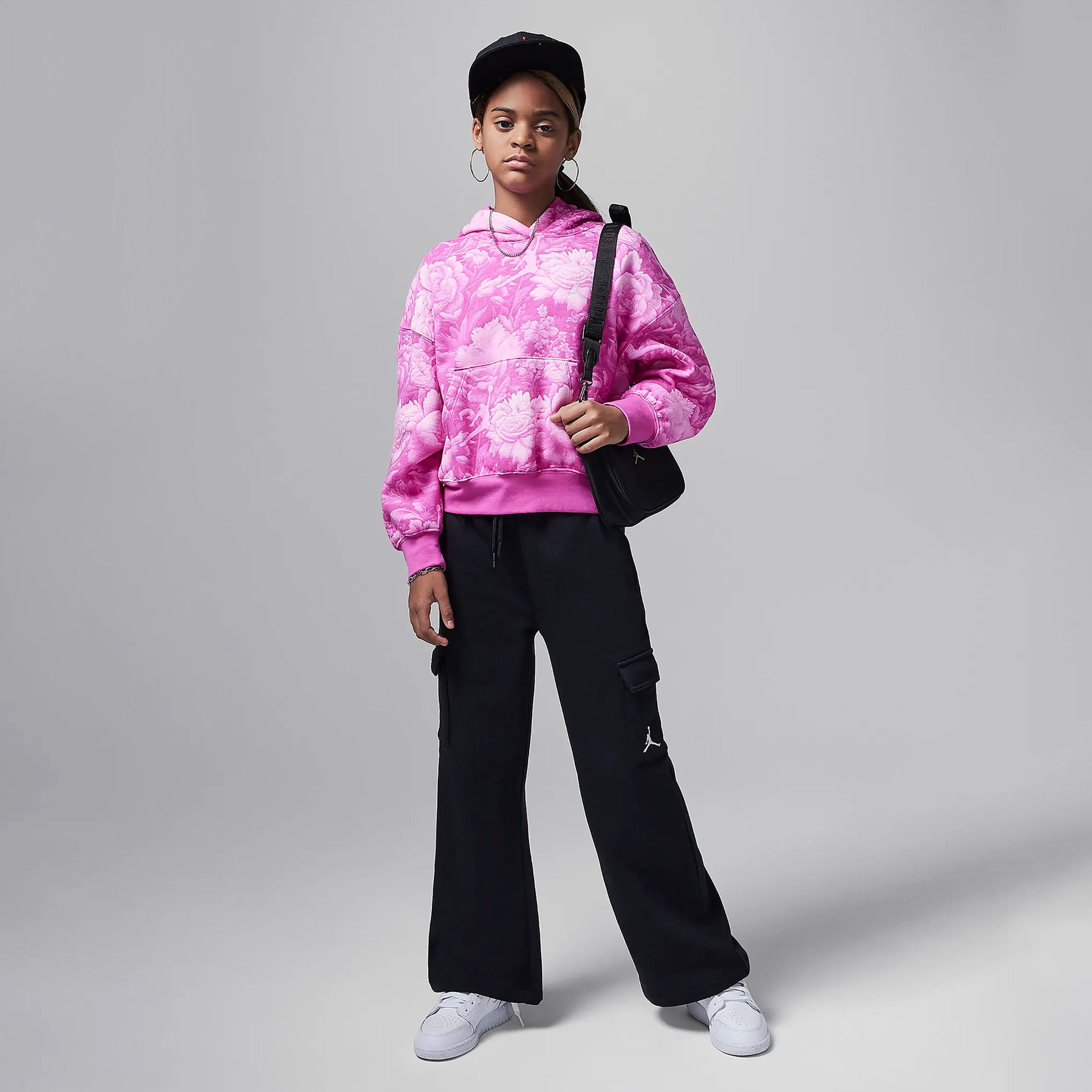 Jordan Jdg Y2K Flc Cargo Çocuk Siyah Eşofman Altı