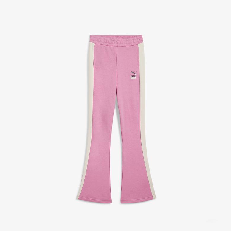 Puma Lavaland Bol Paça Çocuk Pembe Eşofman Altı