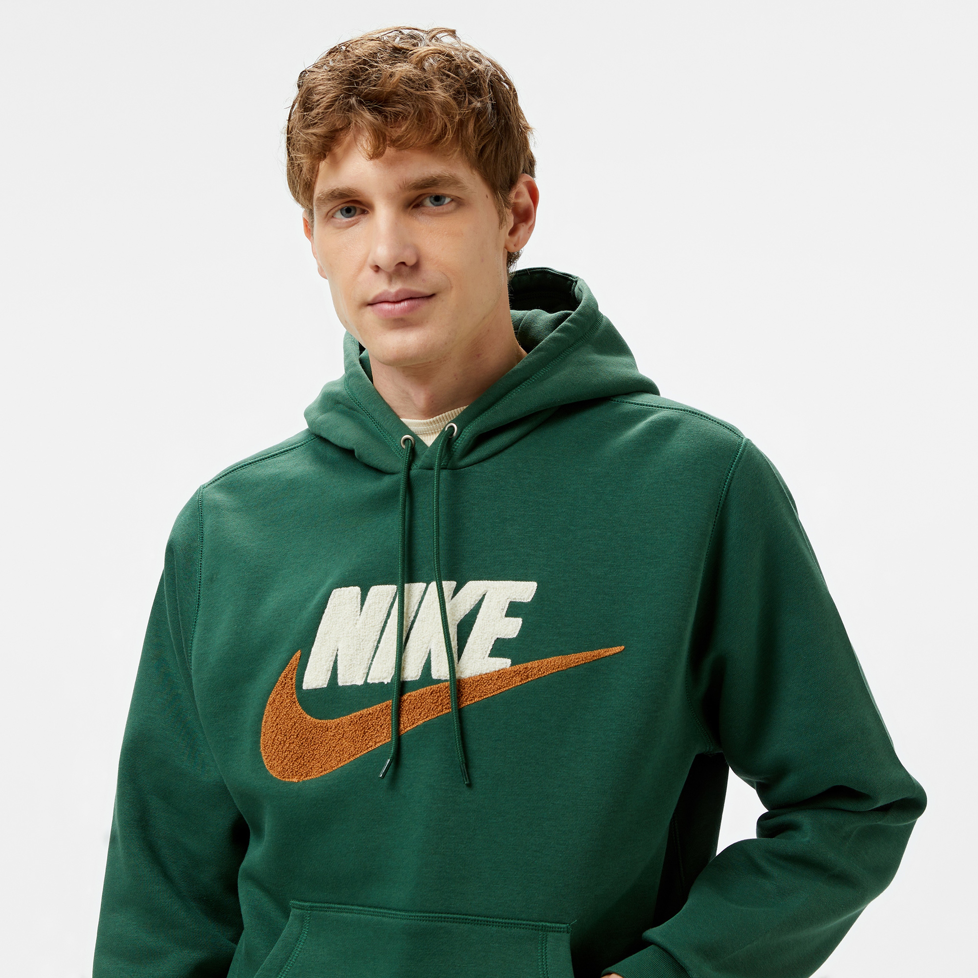 Nike Club Fleece Erkek Yeşil Sweatshirt