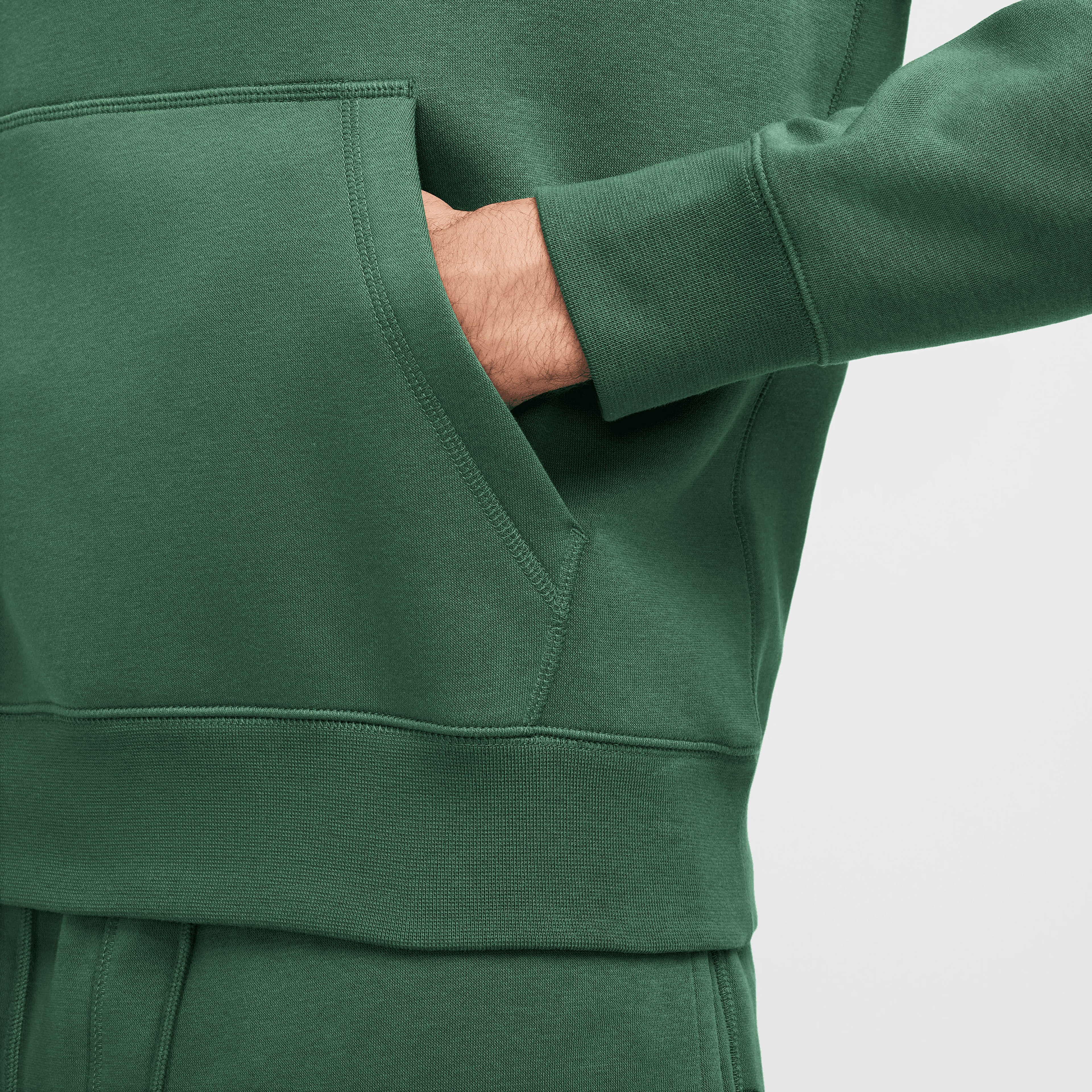 Nike Club Fleece Erkek Yeşil Sweatshirt