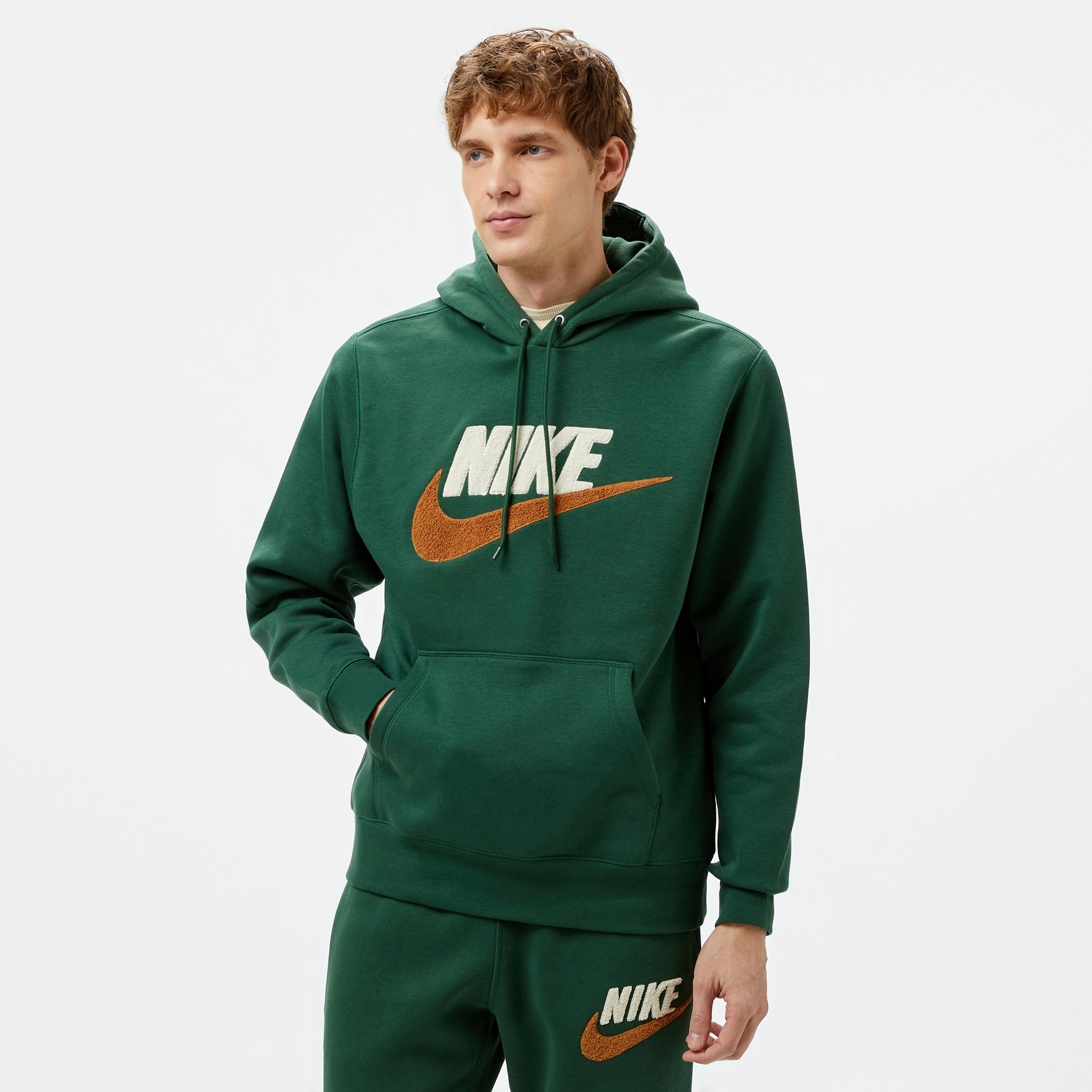 Nike Club Fleece Erkek Yeşil Sweatshirt