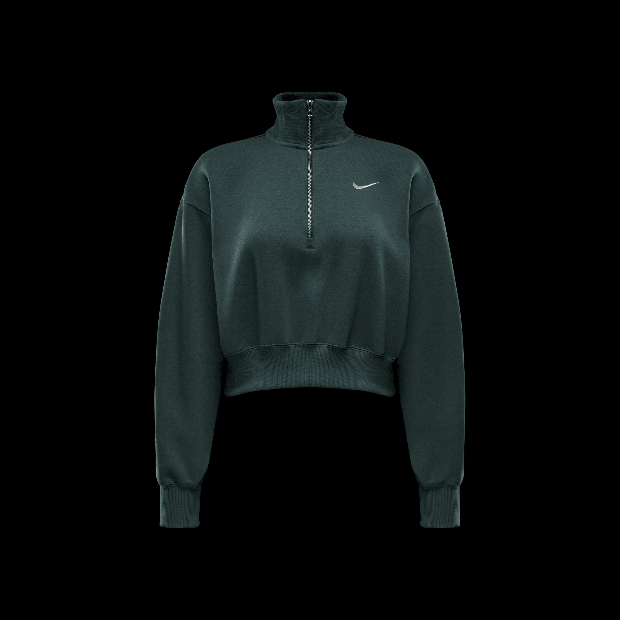 Nike W Nsw Phnx Flc Qz Crop Unisex Yeşil SweatshirtMDQ5767| Occasion