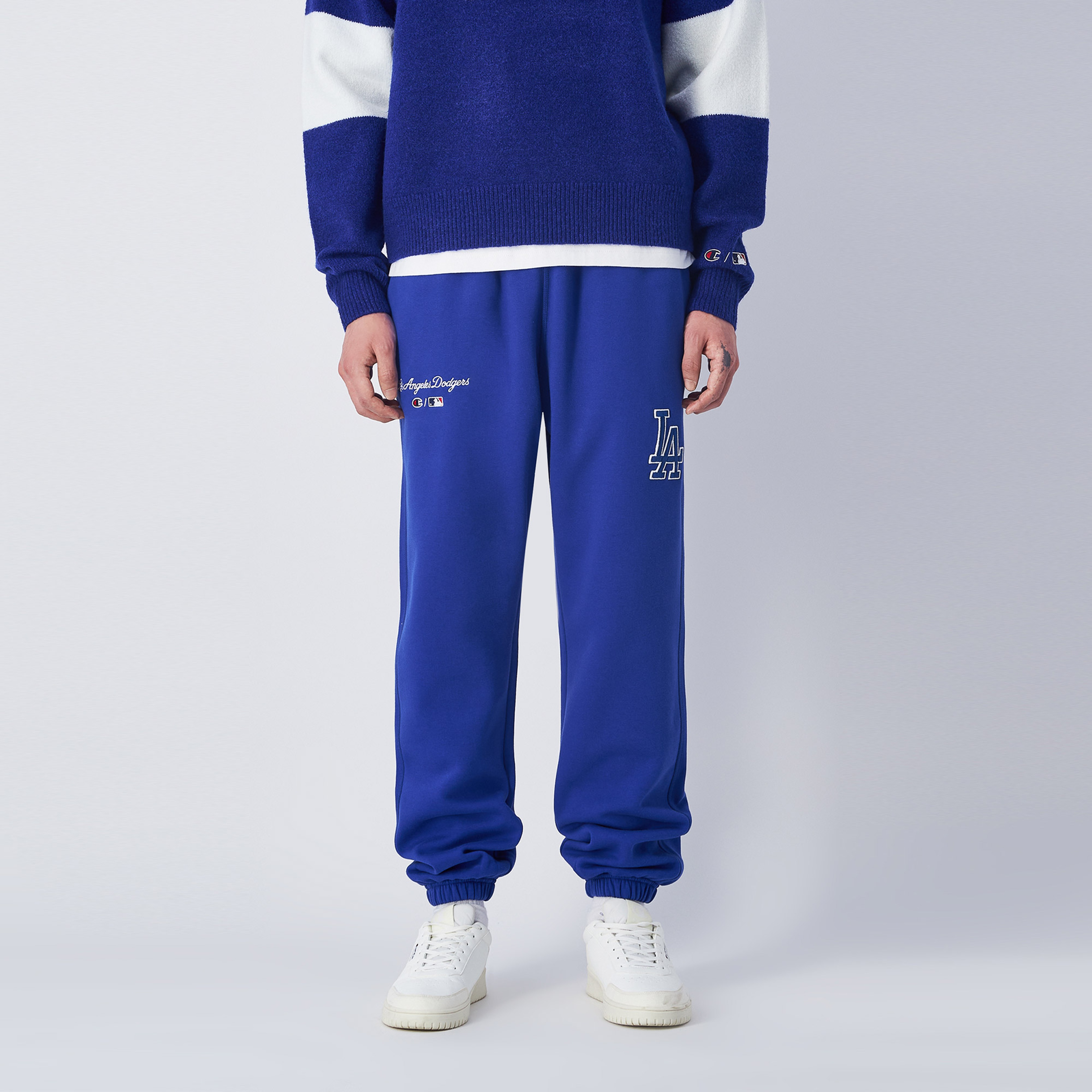 Champion Elastic Cuff Erkek Mavi Eşofman Altı