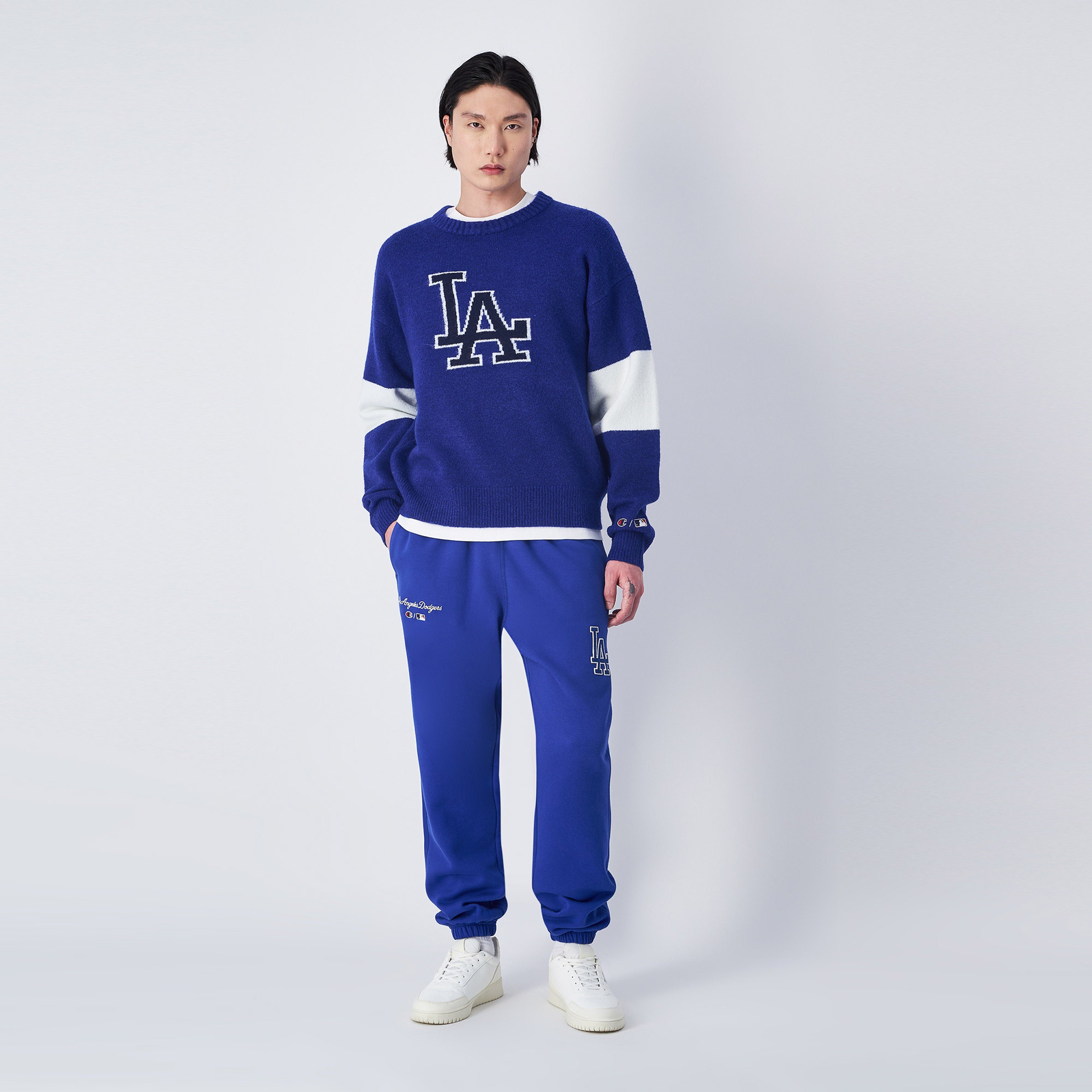 Champion Elastic Cuff Erkek Mavi Eşofman Altı