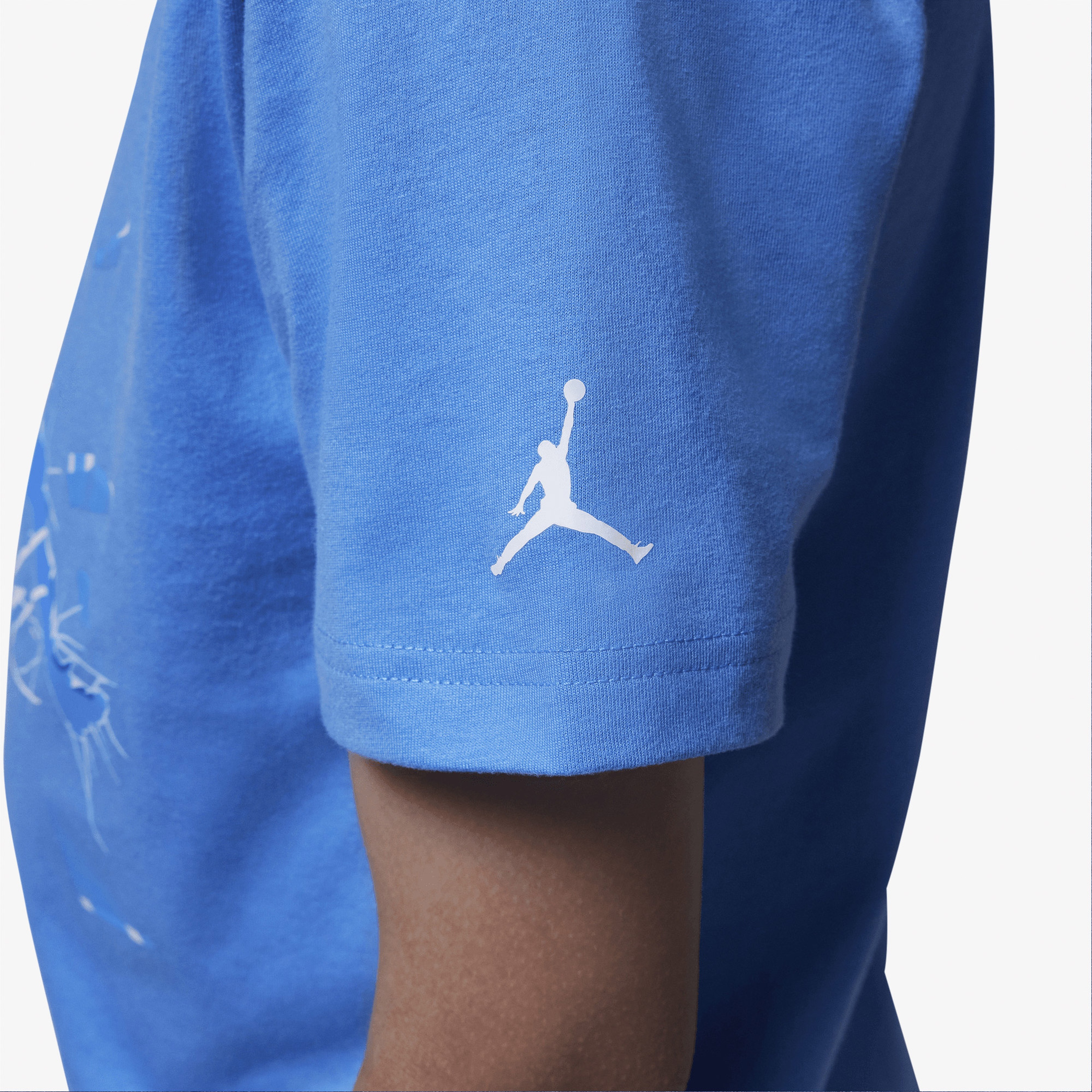Jordan Jdb Shattered Glass Jumpman Çocuk Mavi T-Shirt