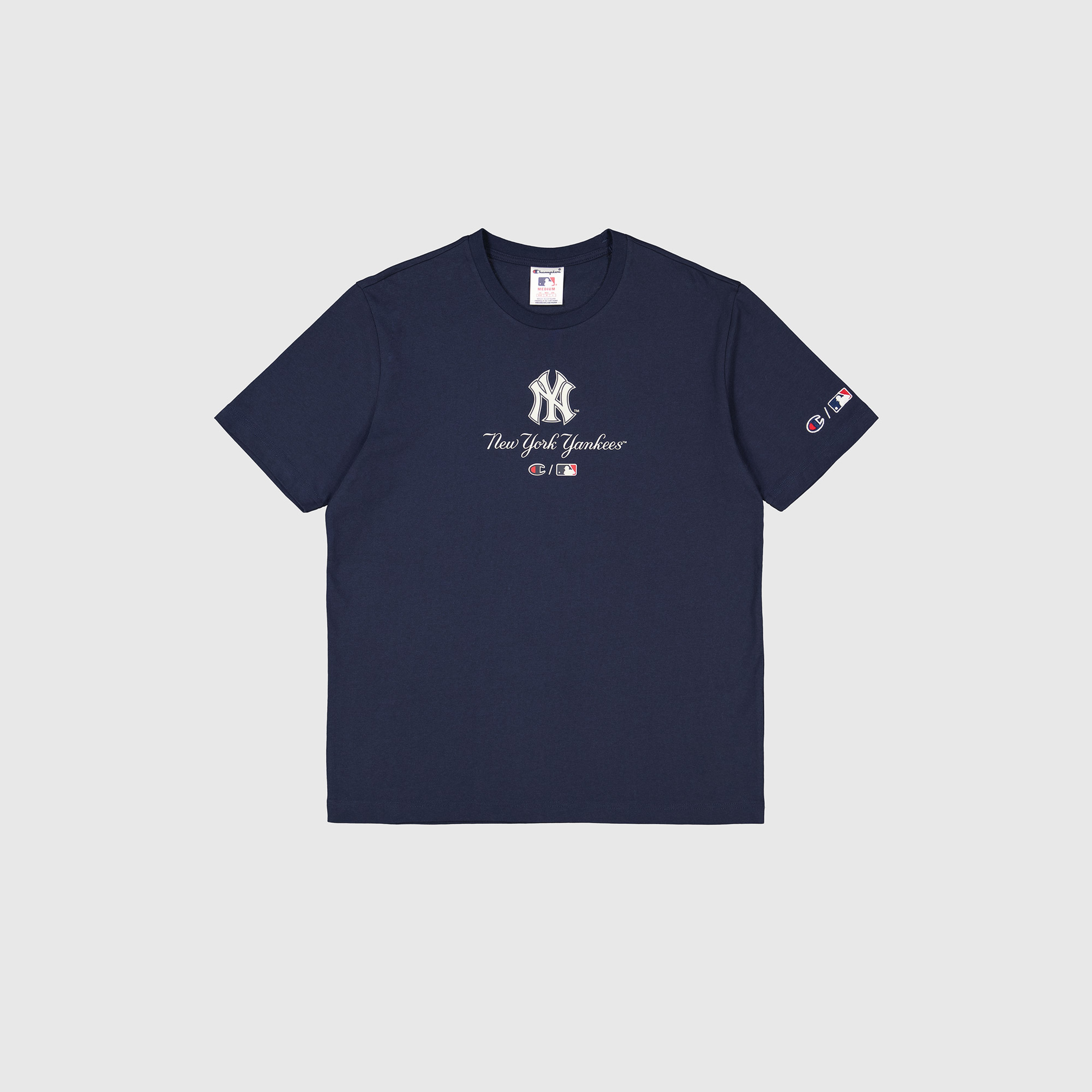 Champion Crewneck Erkek Mavi T-Shirt