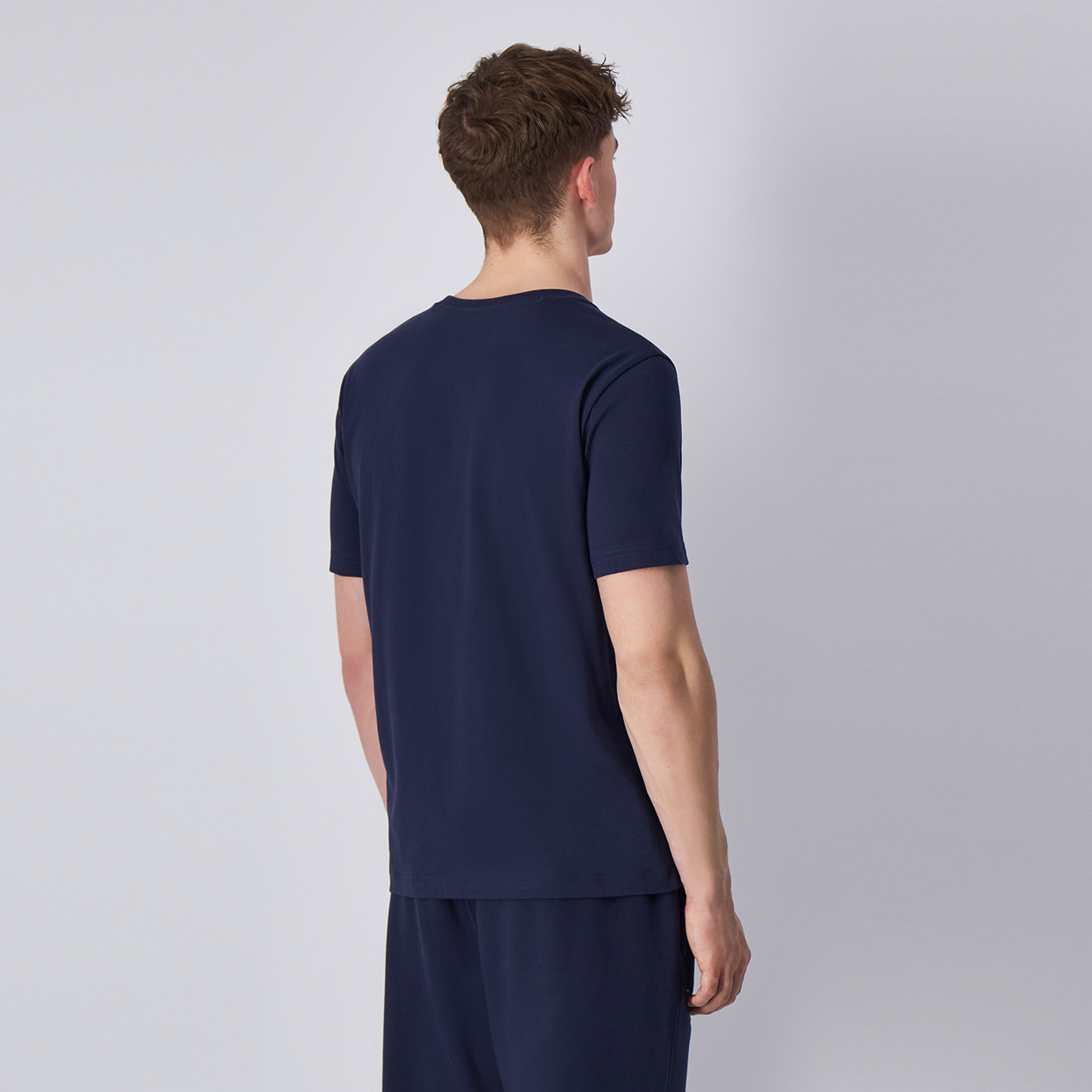 Champion Crewneck Erkek Mavi T-Shirt