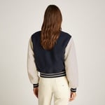 Tommy Hilfiger Tjw Wool Varsity Ext Kadın Mavi Ceket
