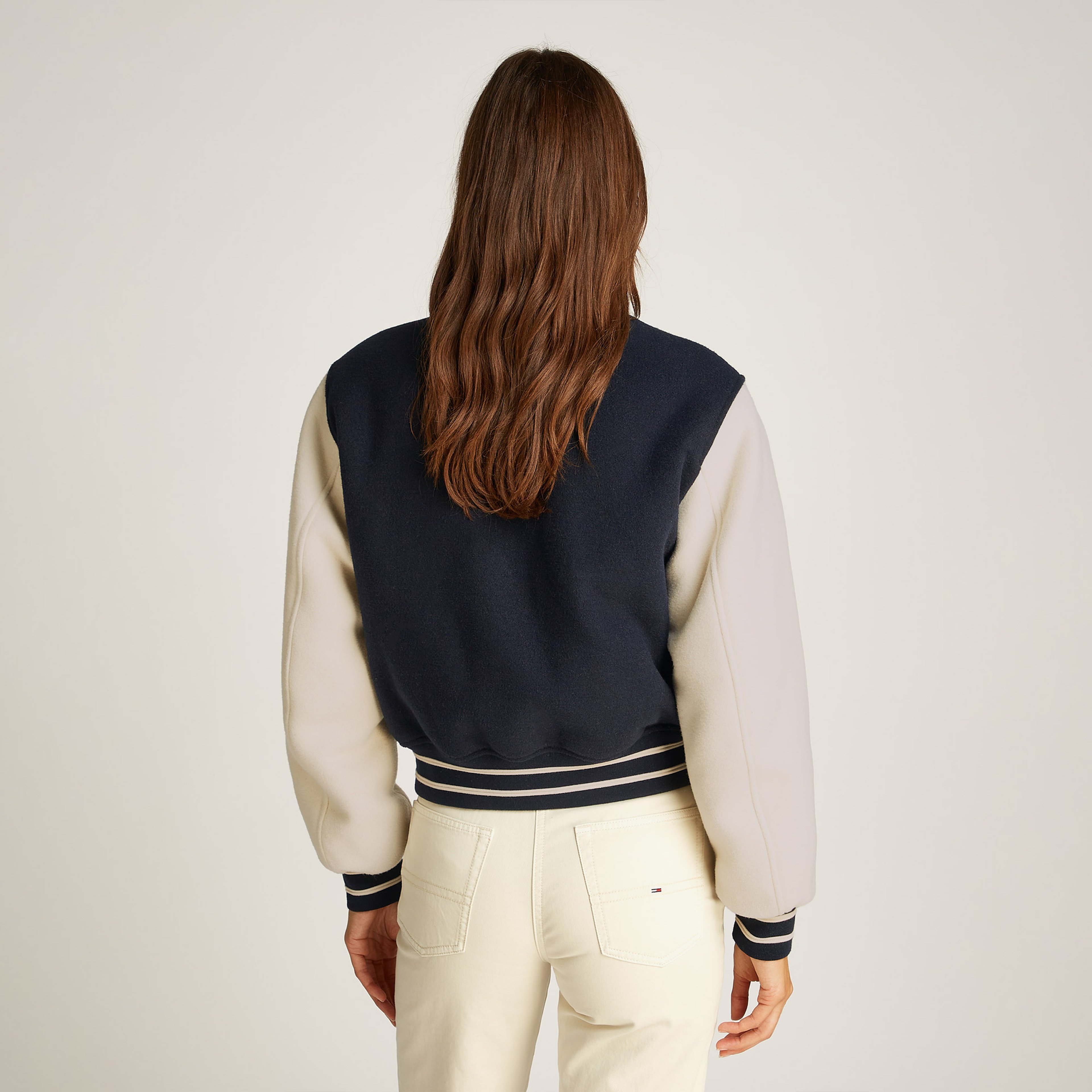 Tommy Hilfiger Tjw Wool Varsity Ext Kadın Mavi Ceket
