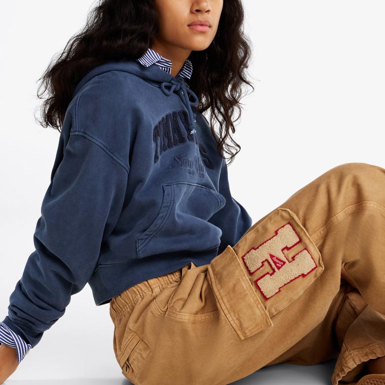 Tommy Hilfiger Rlx Cargo Canvas Kadın Gri Pantolon