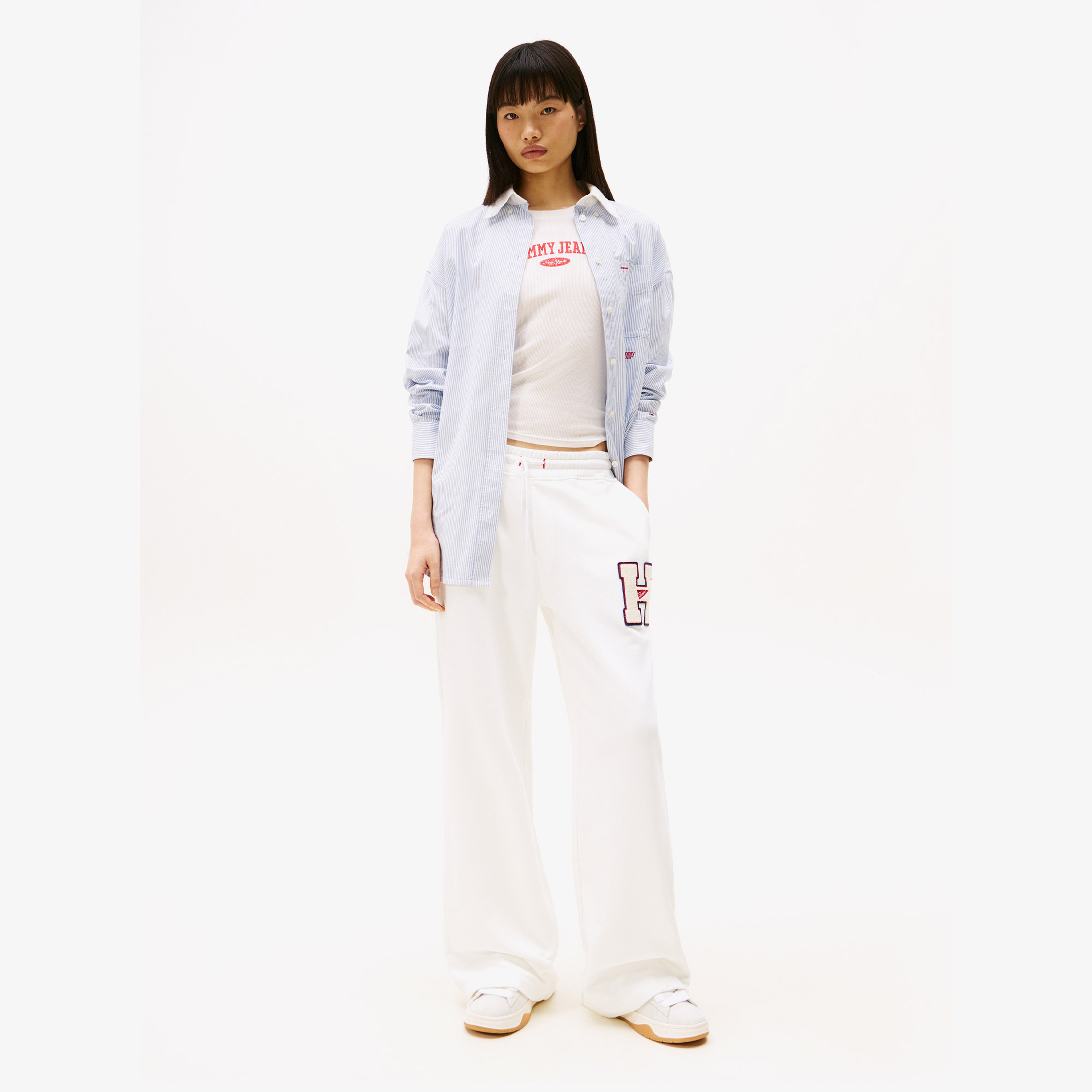 Tommy Hilfiger Tjw H Graphic Sweat Kadın Beyaz Eşofman Altı