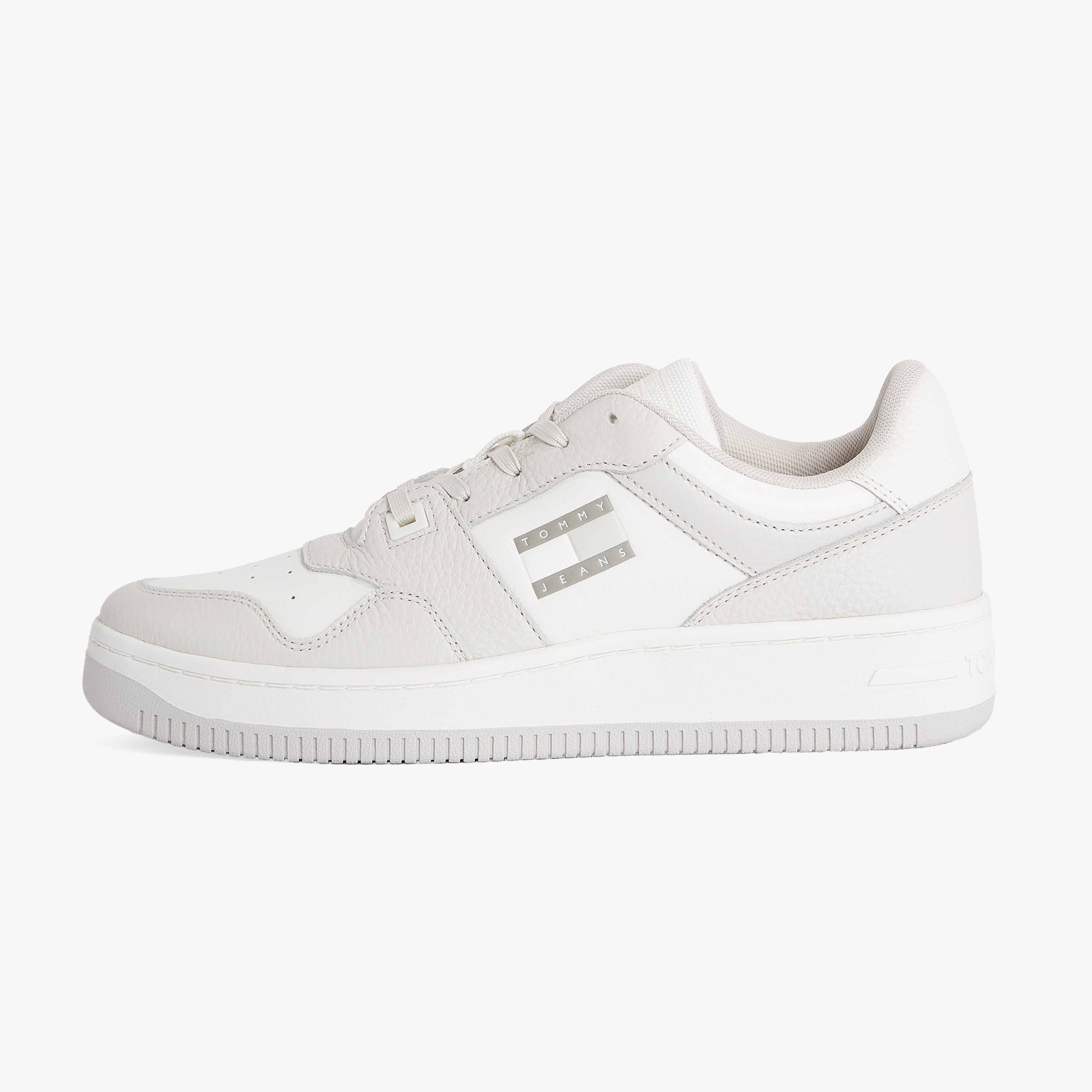 Tommy Hilfiger Tjm Retro Basket Cupsole Tumble Erkek Gri Spor Ayakkabı