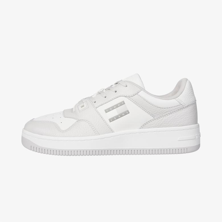 Tommy Hilfiger Tjm Retro Basket Cupsole Tumble Erkek Gri Spor Ayakkabı