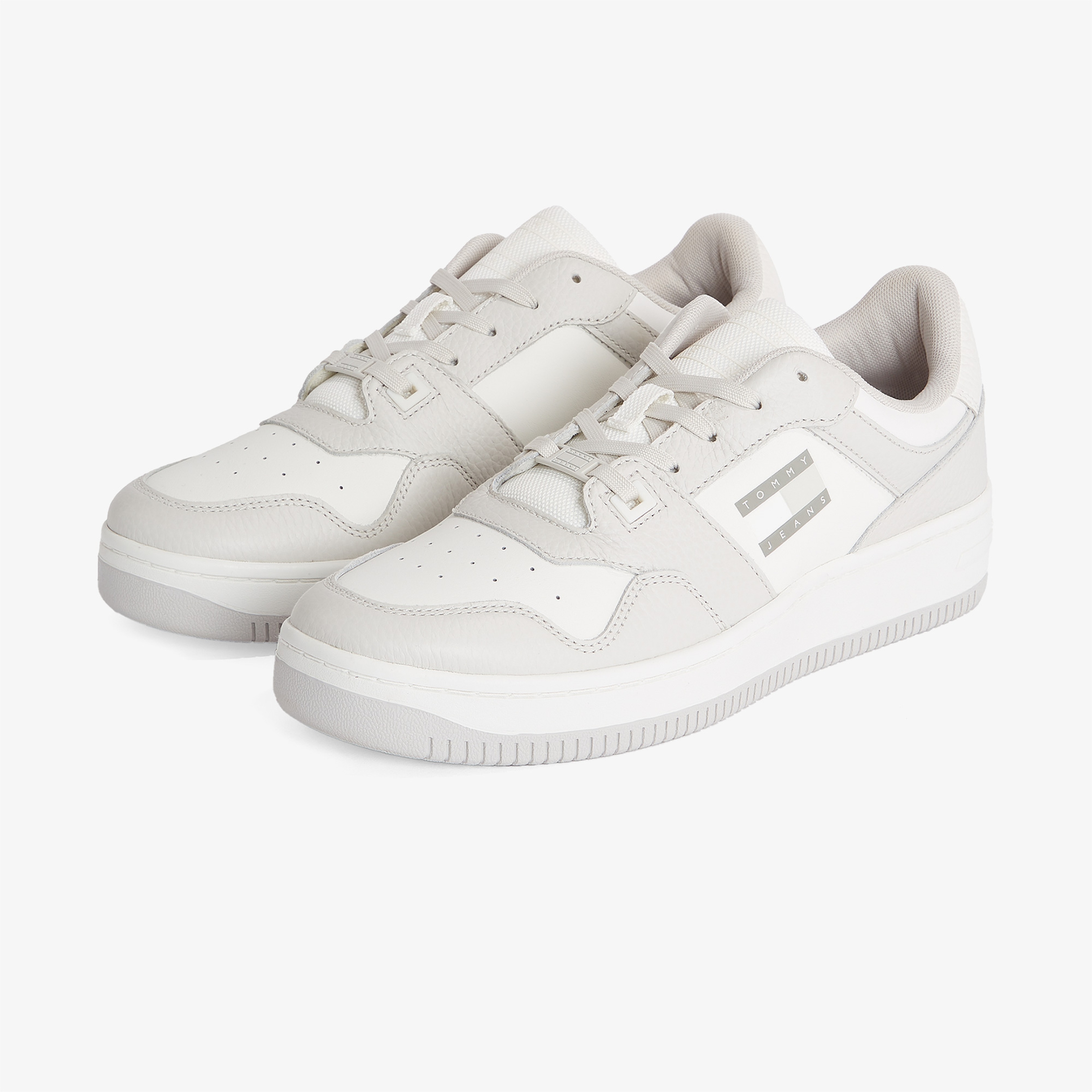 Tommy Hilfiger Tjm Retro Basket Cupsole Tumble Erkek Gri Spor Ayakkabı