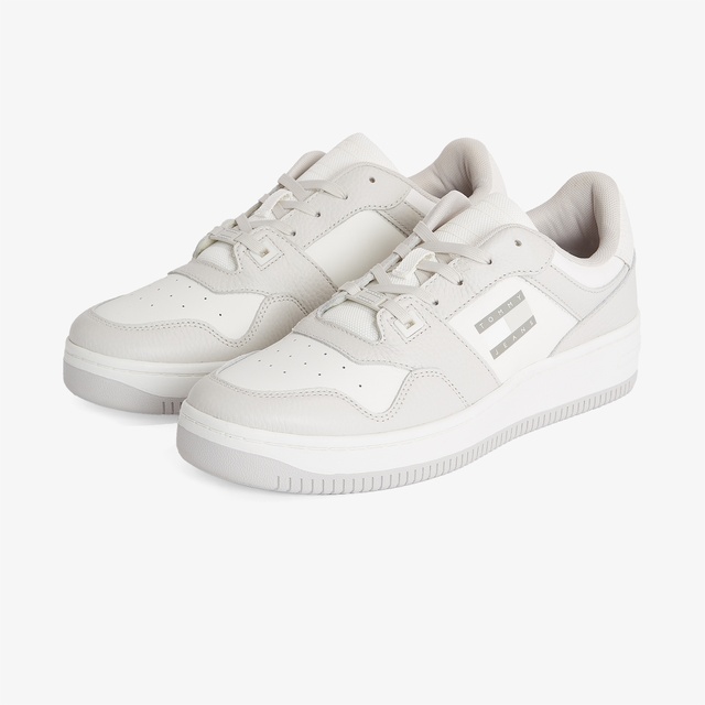 Tommy Hilfiger Tommy Hilfiger Tjm Retro Basket Cupsole Tumble Erkek Gri Spor Ayakkabı Occasion'da! Gri - 3. görsel