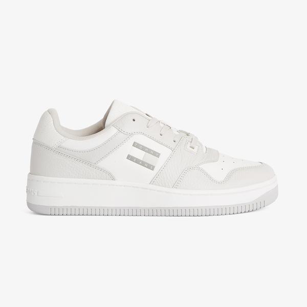 Tommy Hilfiger Tjm Retro Basket Cupsole Tumble Erkek Gri Spor Ayakkabı
