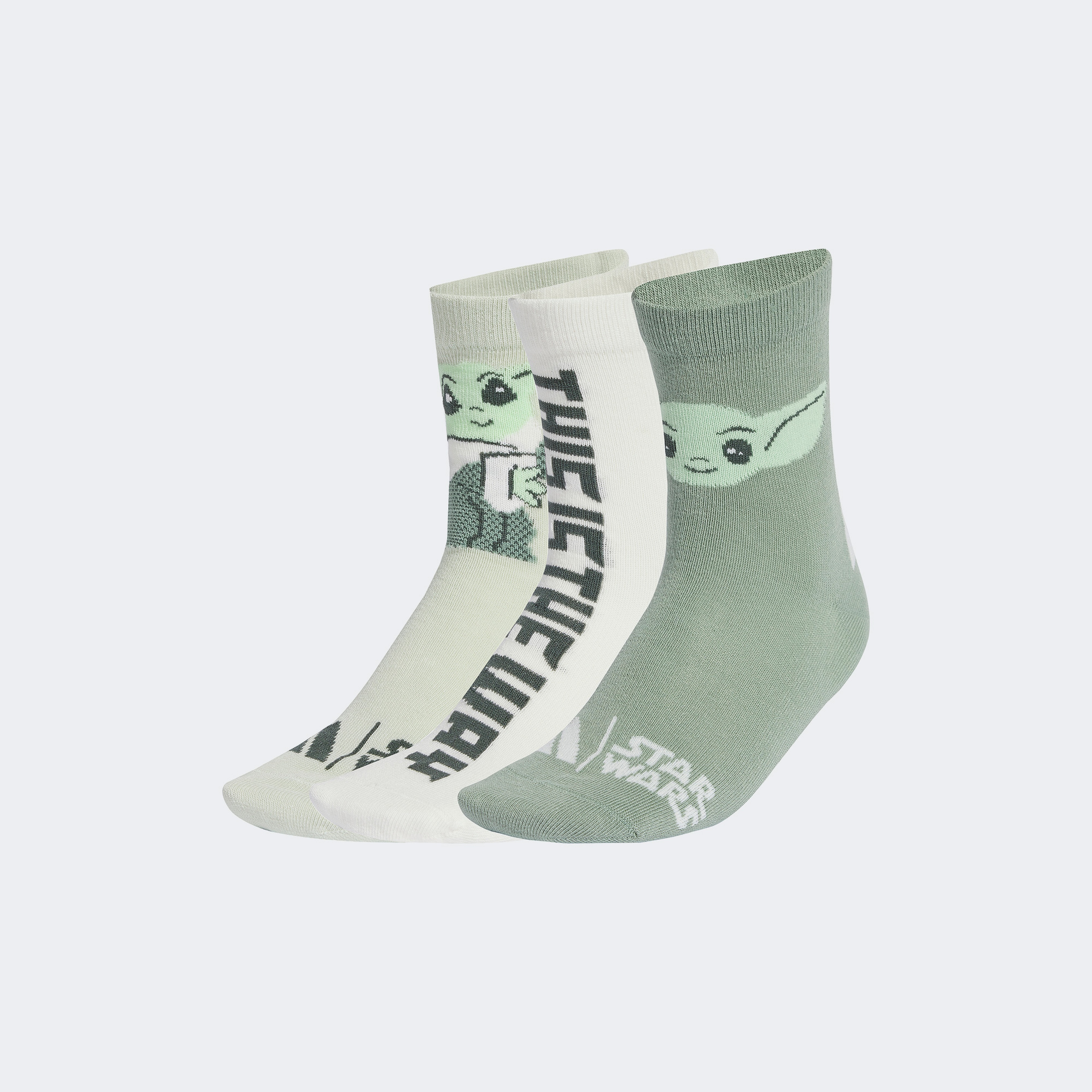 adidas X Star Wars Çocuk Yeşil 3'lü Çorap