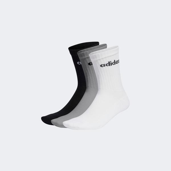 adidas Linear Crew Yastıklamalı 3'lü Unisex Renkli Çorap