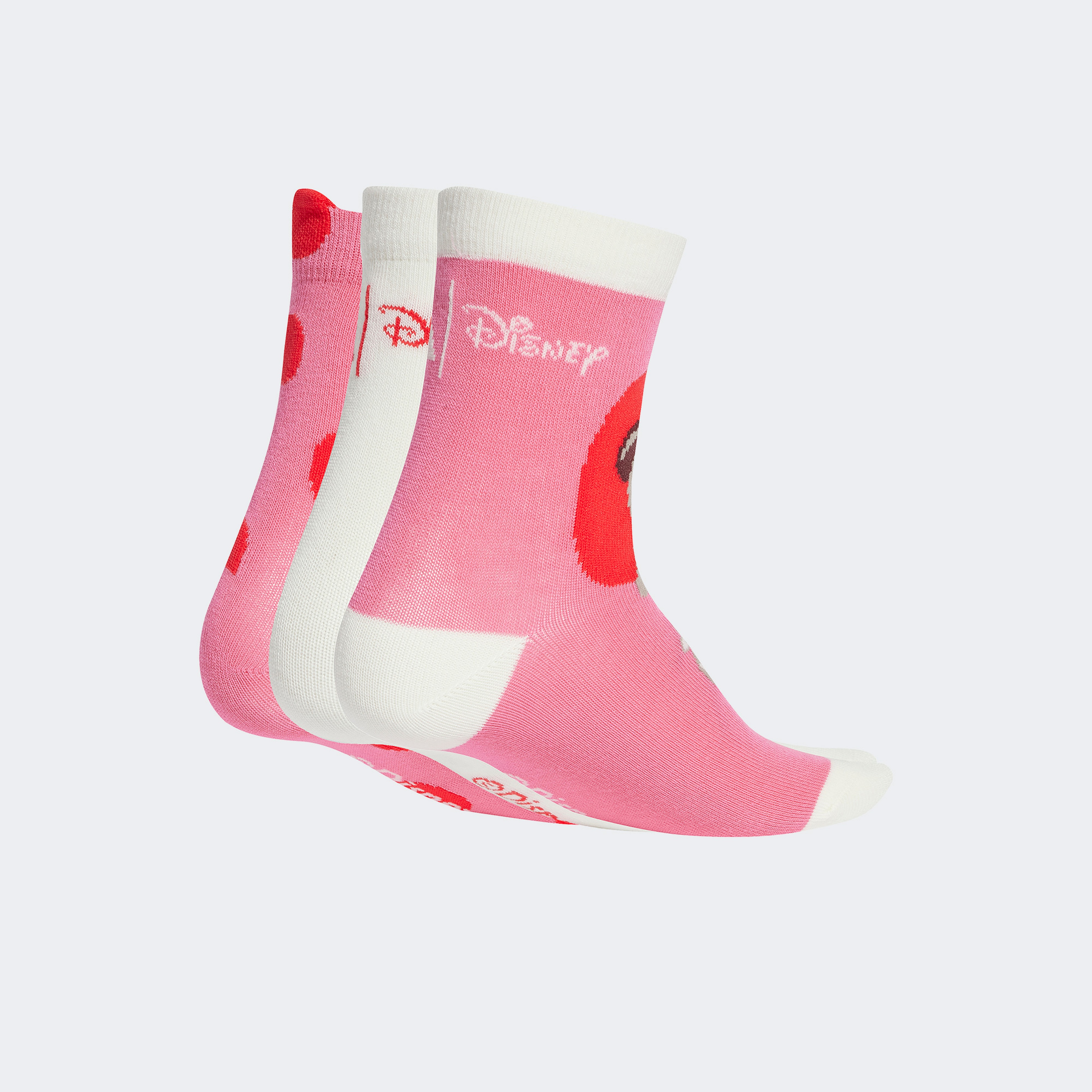 adidas X Disney Minnie Mouse Çocuk Pembe/Beyaz 3'lü Çorap