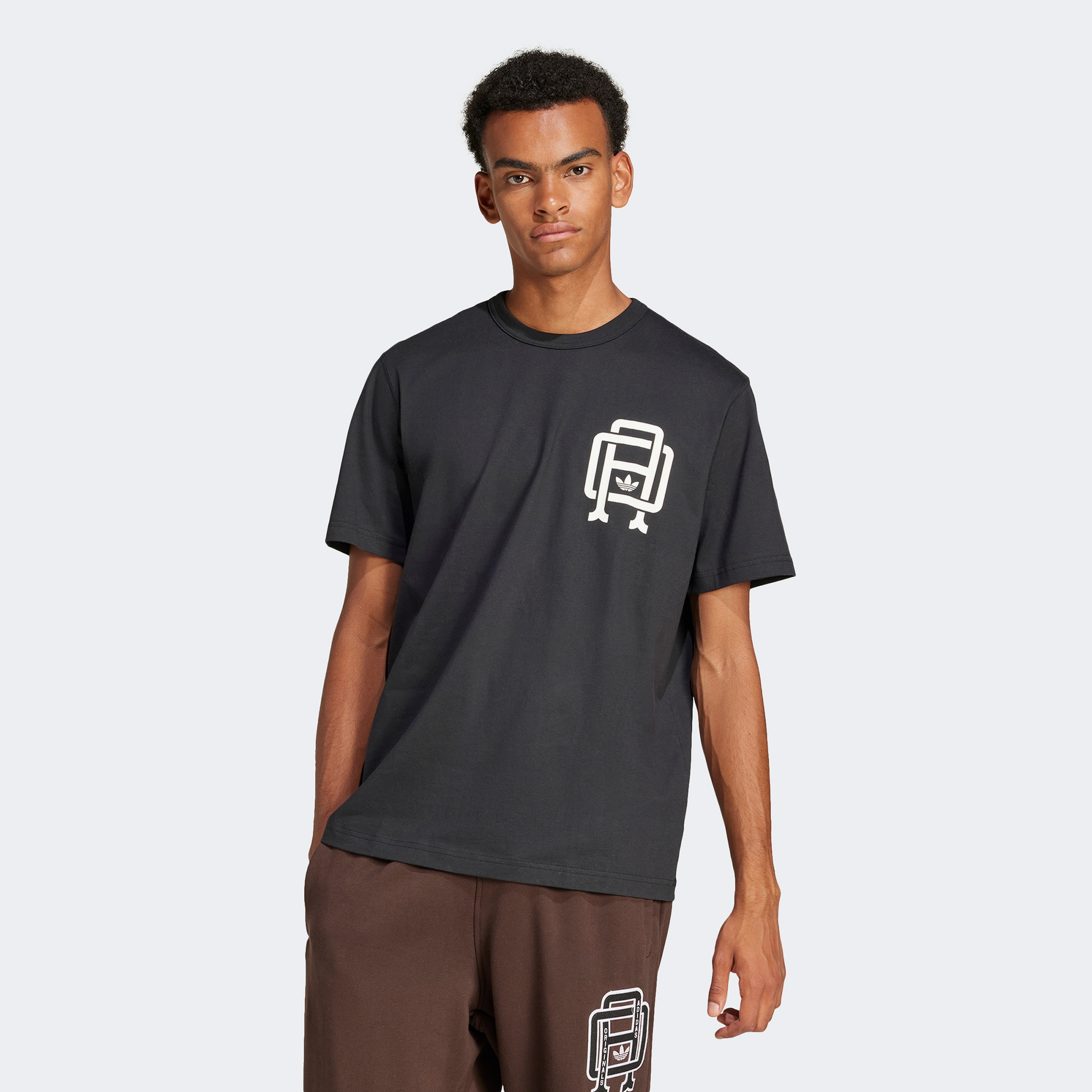 adidas Q12 Varsity Erkek Siyah T-Shirt