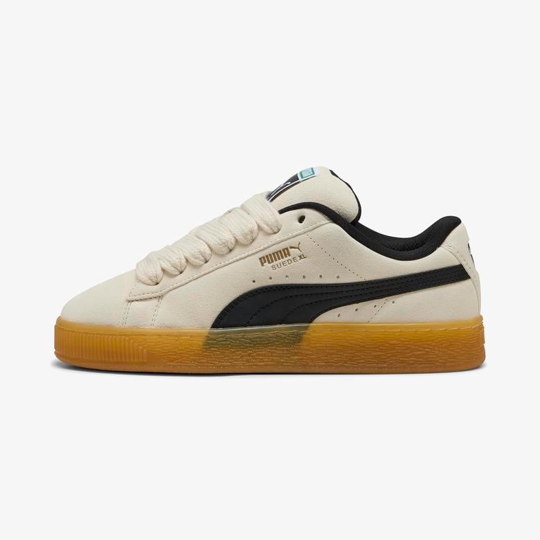 Puma Suede Xl Dark Risk Kadın Krem Spor Ayakkabı