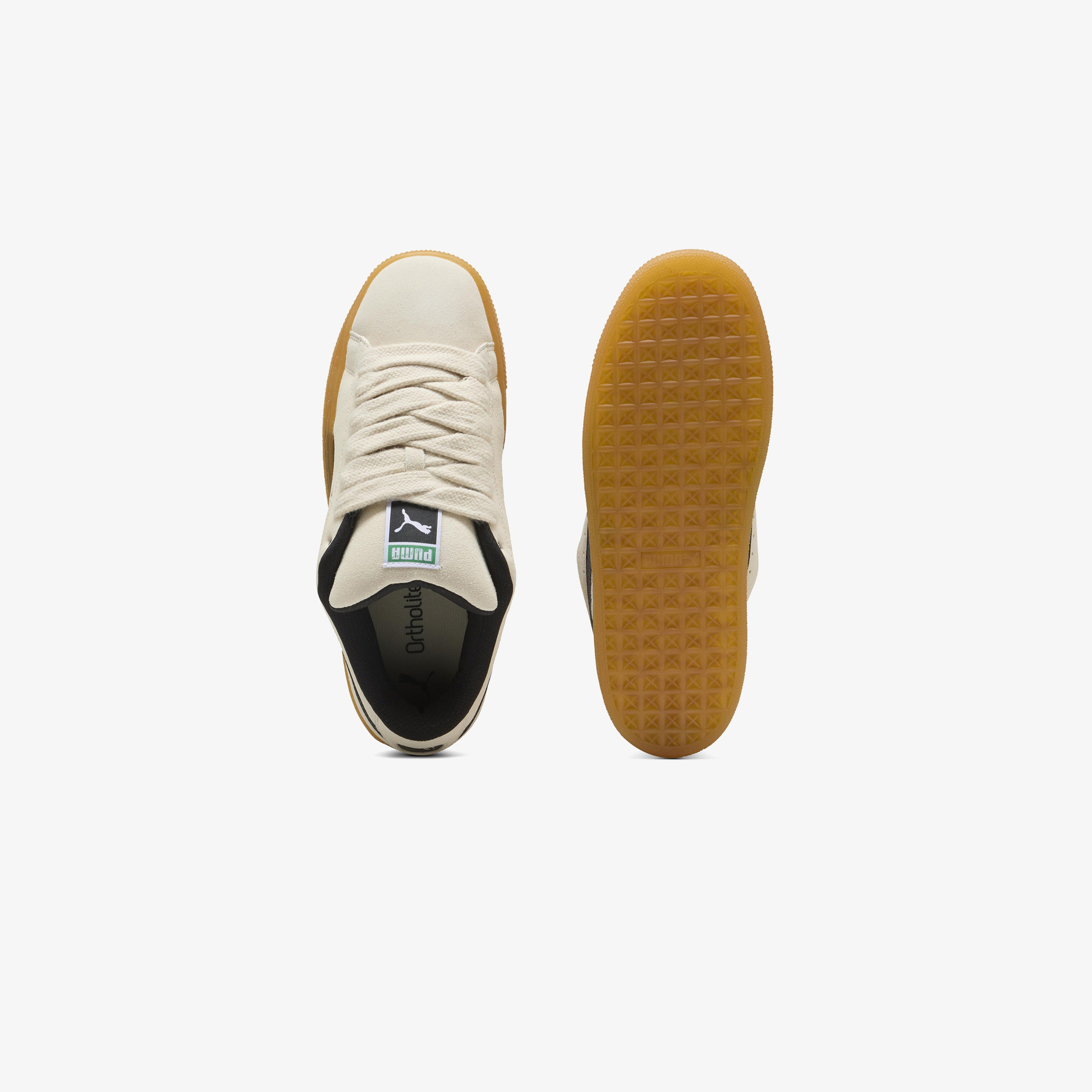 Puma Suede Xl Dark Risk Kadın Krem Spor Ayakkabı