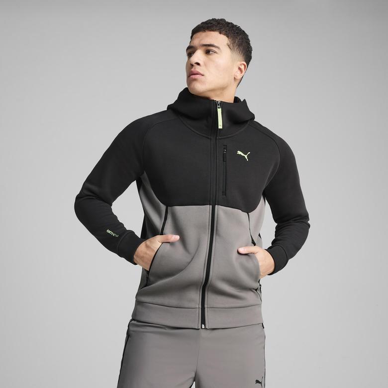 Puma Pumatech Full-Zip Hoodie Erkek Gri Eşofman Üstü