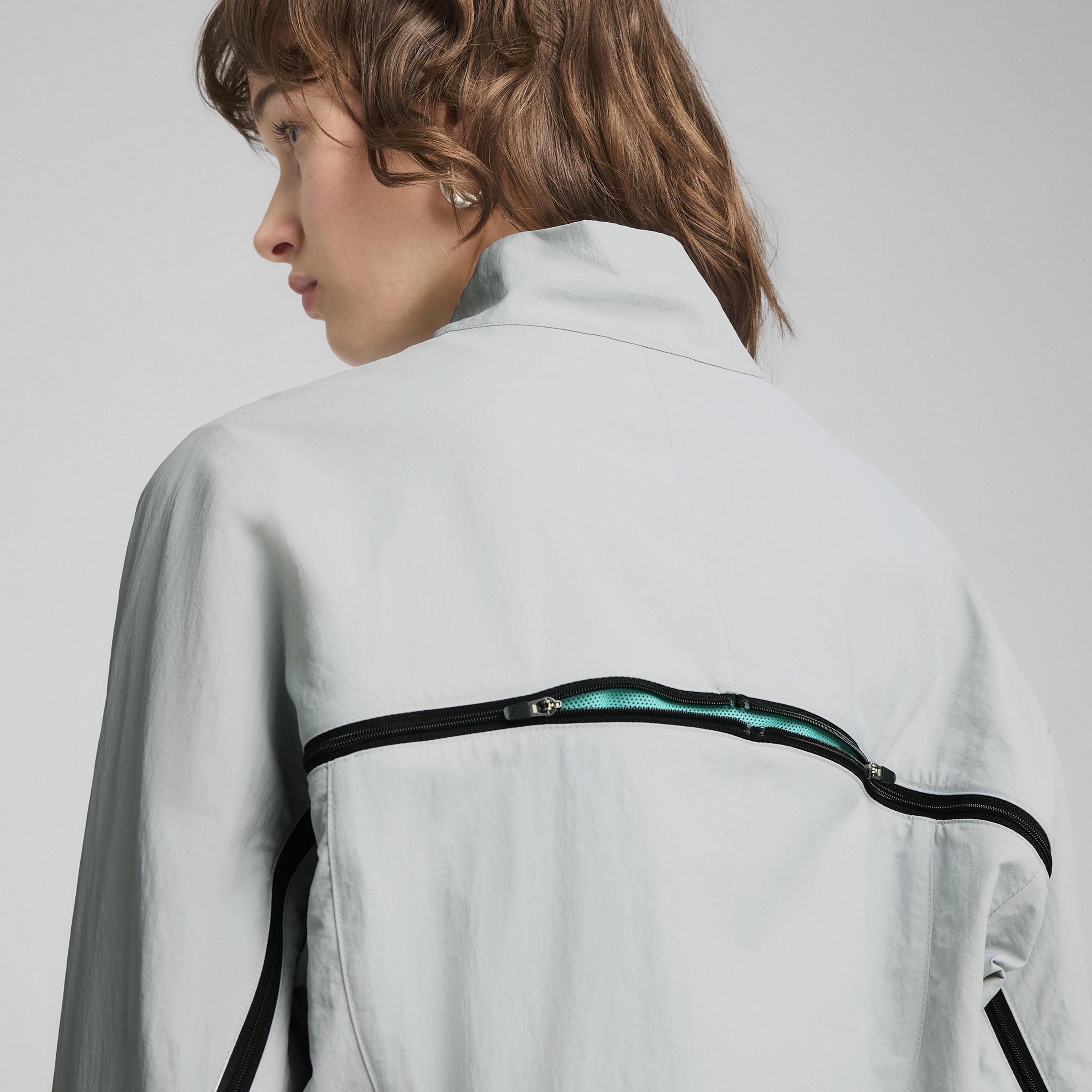 Puma Dare To Zip-Off Kadın Gri Ceket