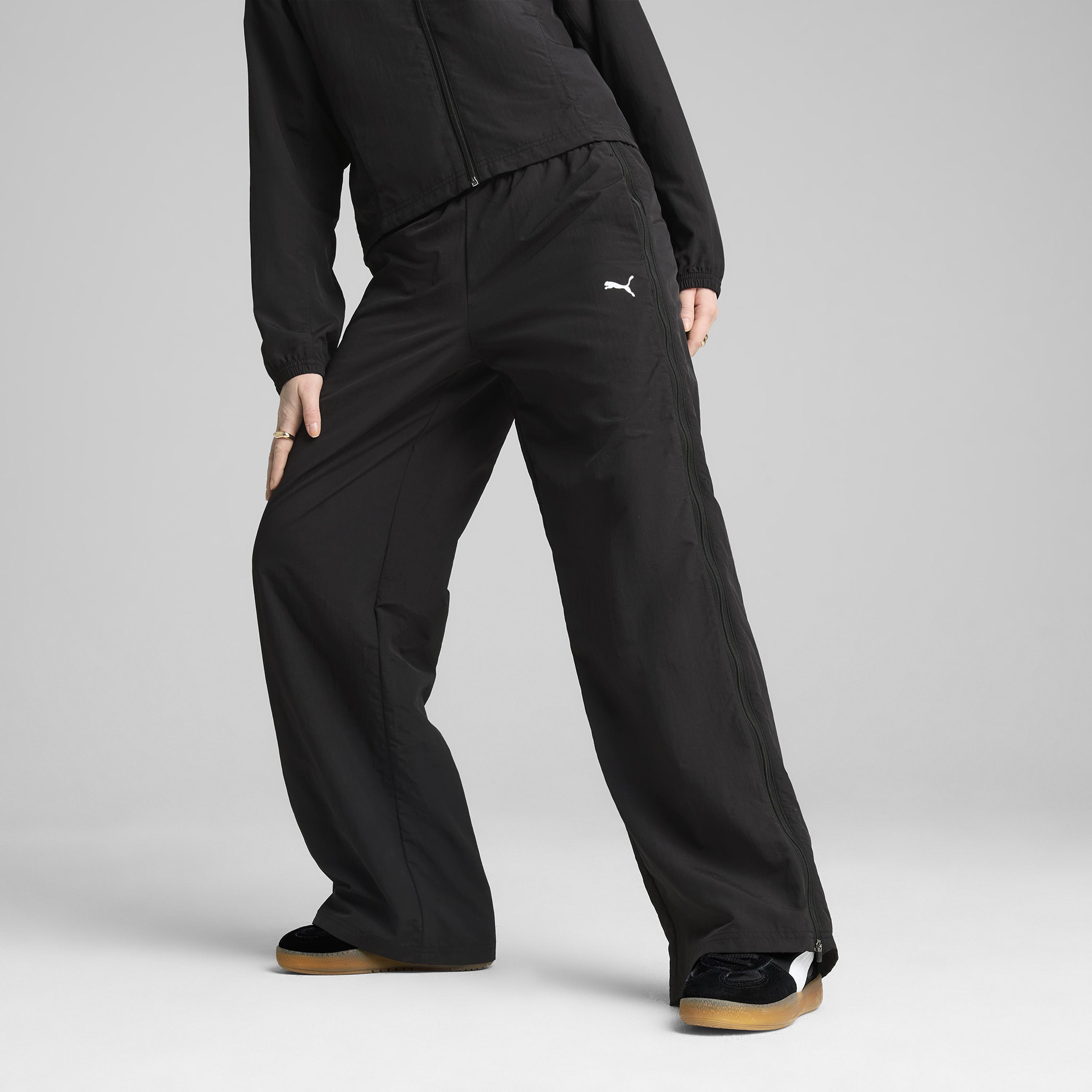 Puma Dare To Relaxed Geniş Kesim Dokuma Kadın Siyah Eşofman Altı