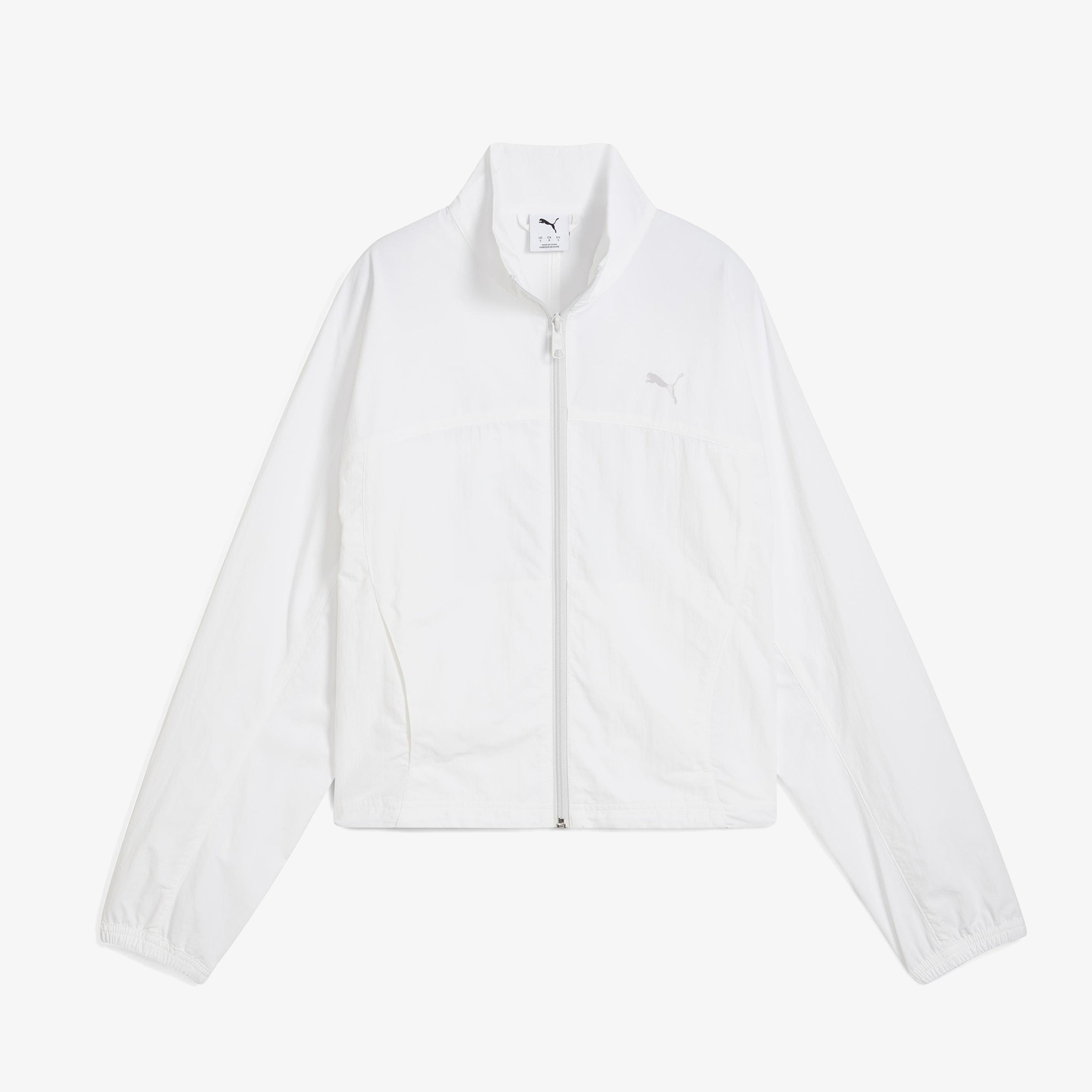Puma Dare To Zip-Off Dokuma Kadın Beyaz Ceket