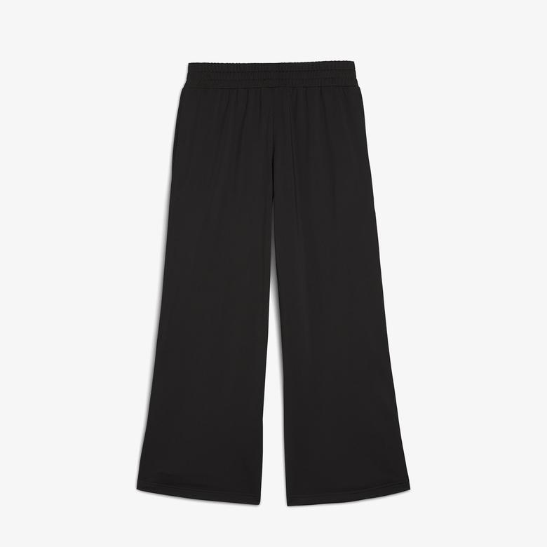 Puma Wardrobe Essentials Low Rise Kadın Siyah Popper Eşofman Altı