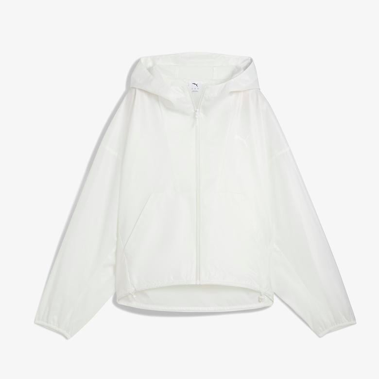 Puma Wardrobe Essentials Oversized Kadın Beyaz Rüzgarlık