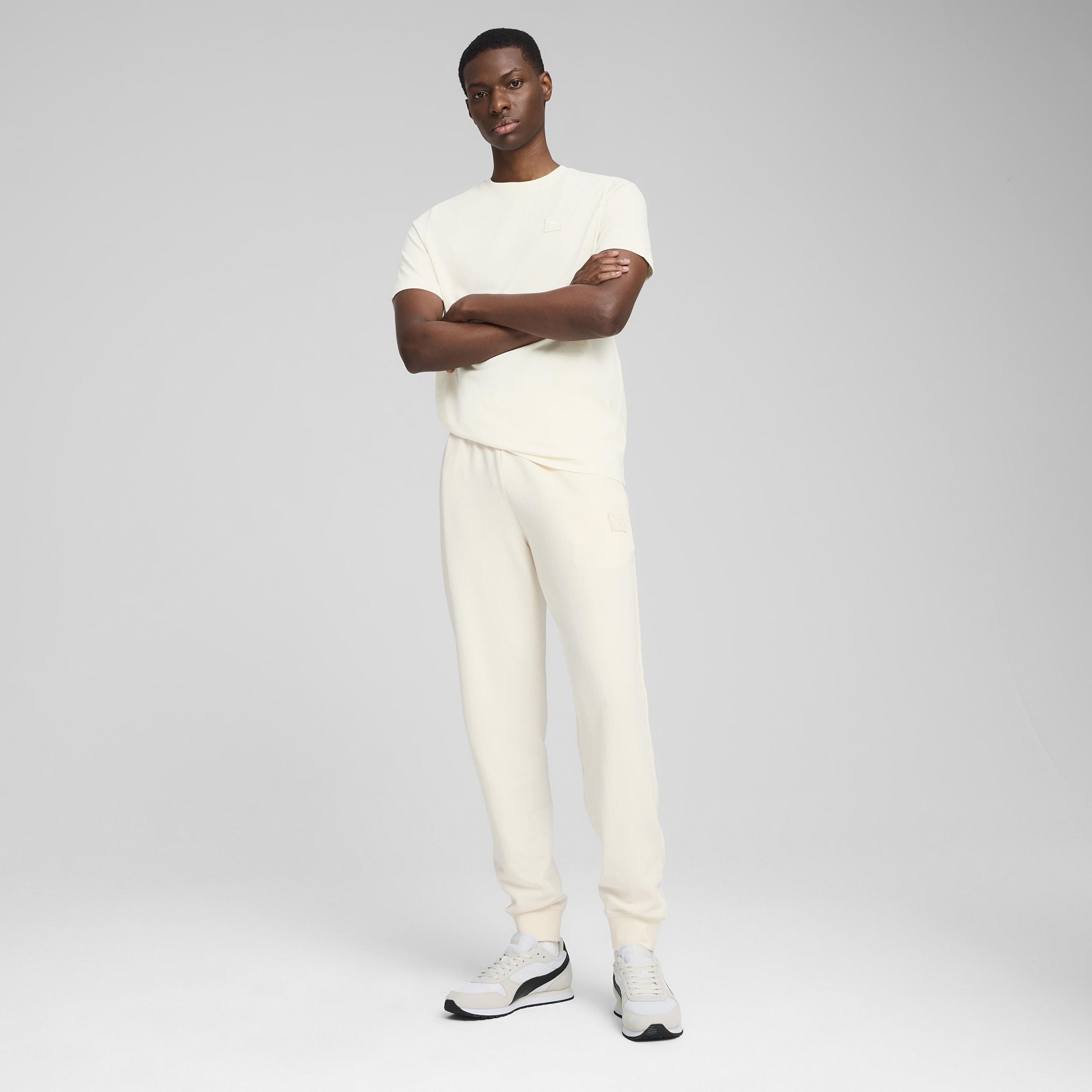 Puma Essentials Elevated Erkek Krem T-Shirt