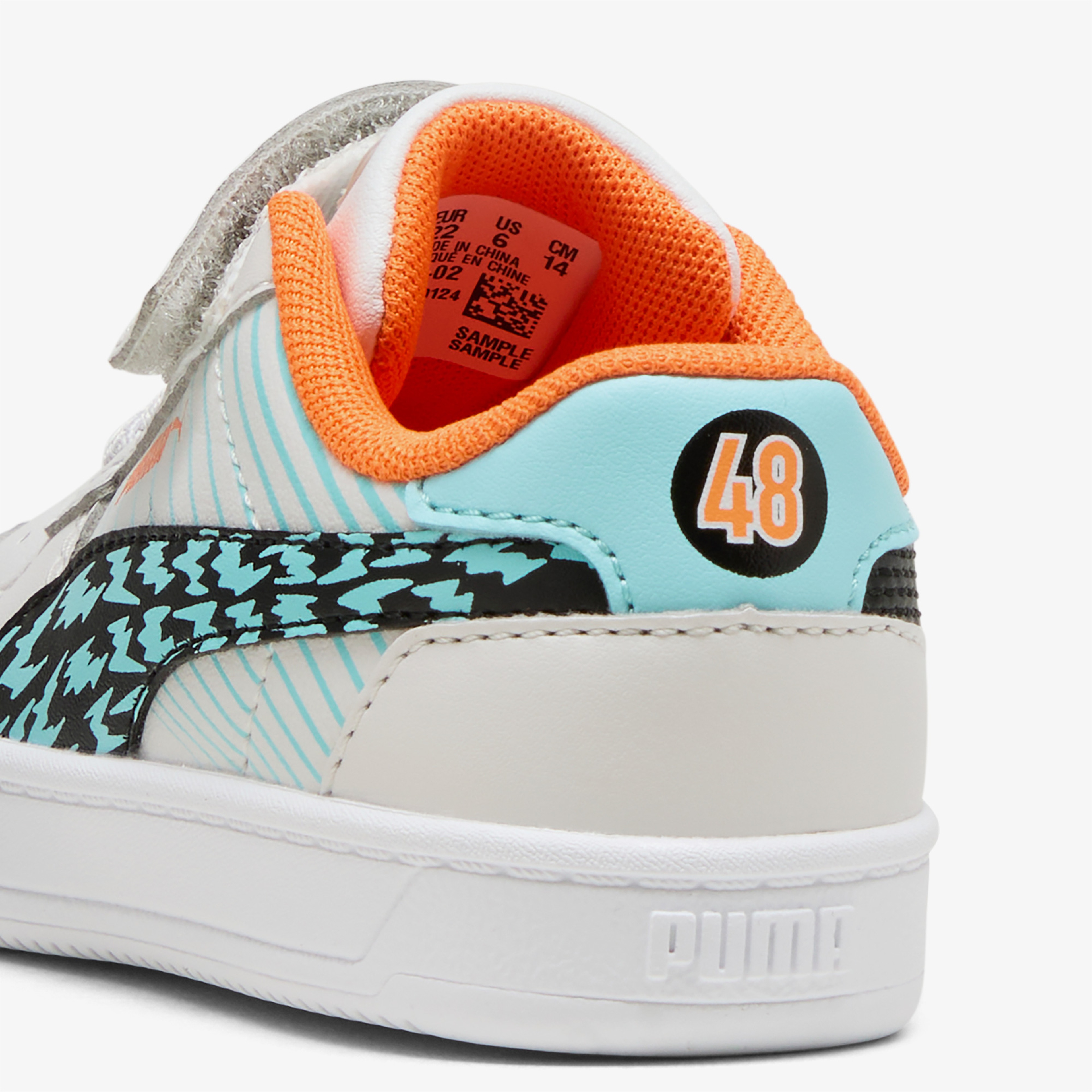 Puma Caven 2.0 Poised to Race Bebek Gri/Renkli Spor Ayakkabı