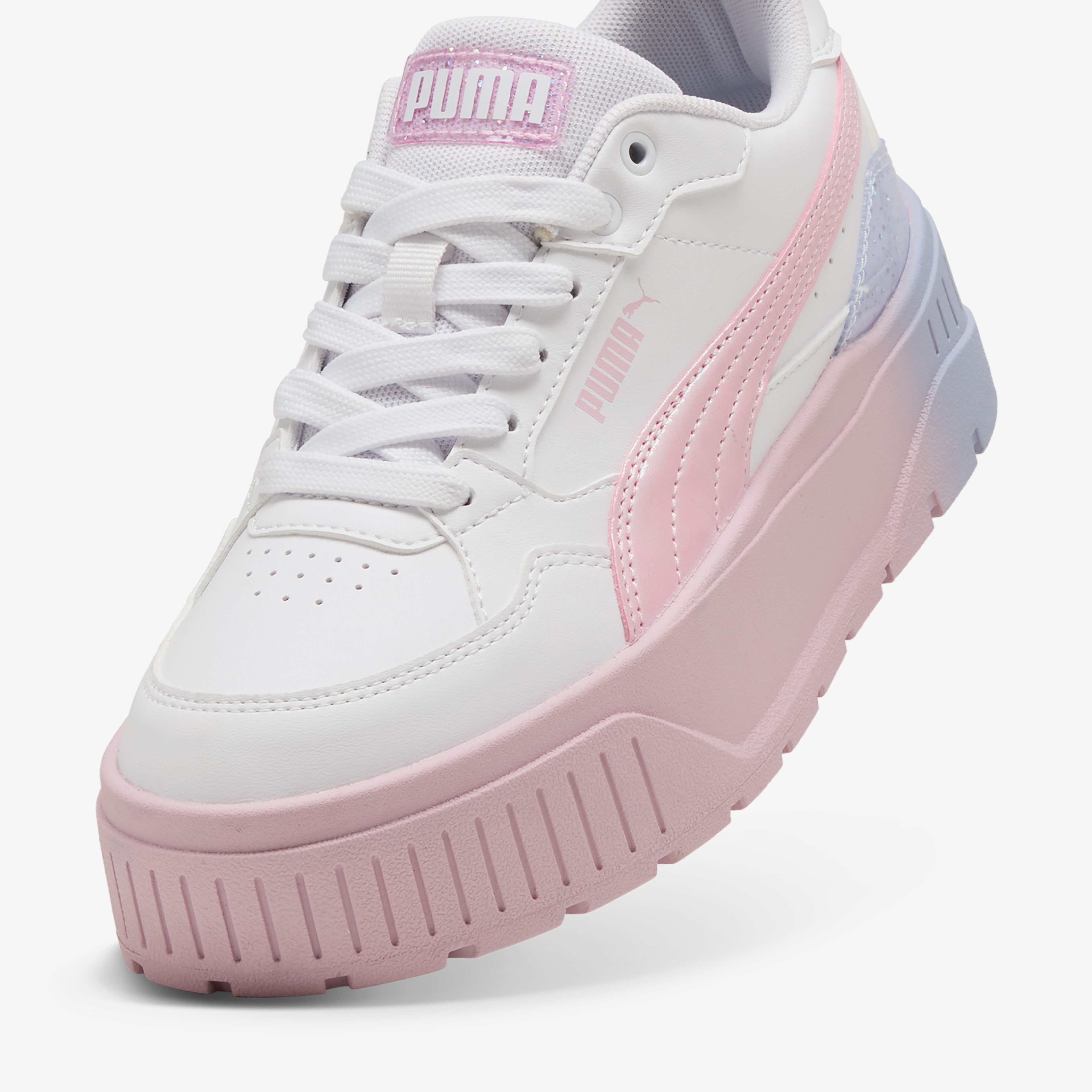 Puma Karmen Blurry Dreams Jr Çocuk Beyaz Spor Ayakkabı