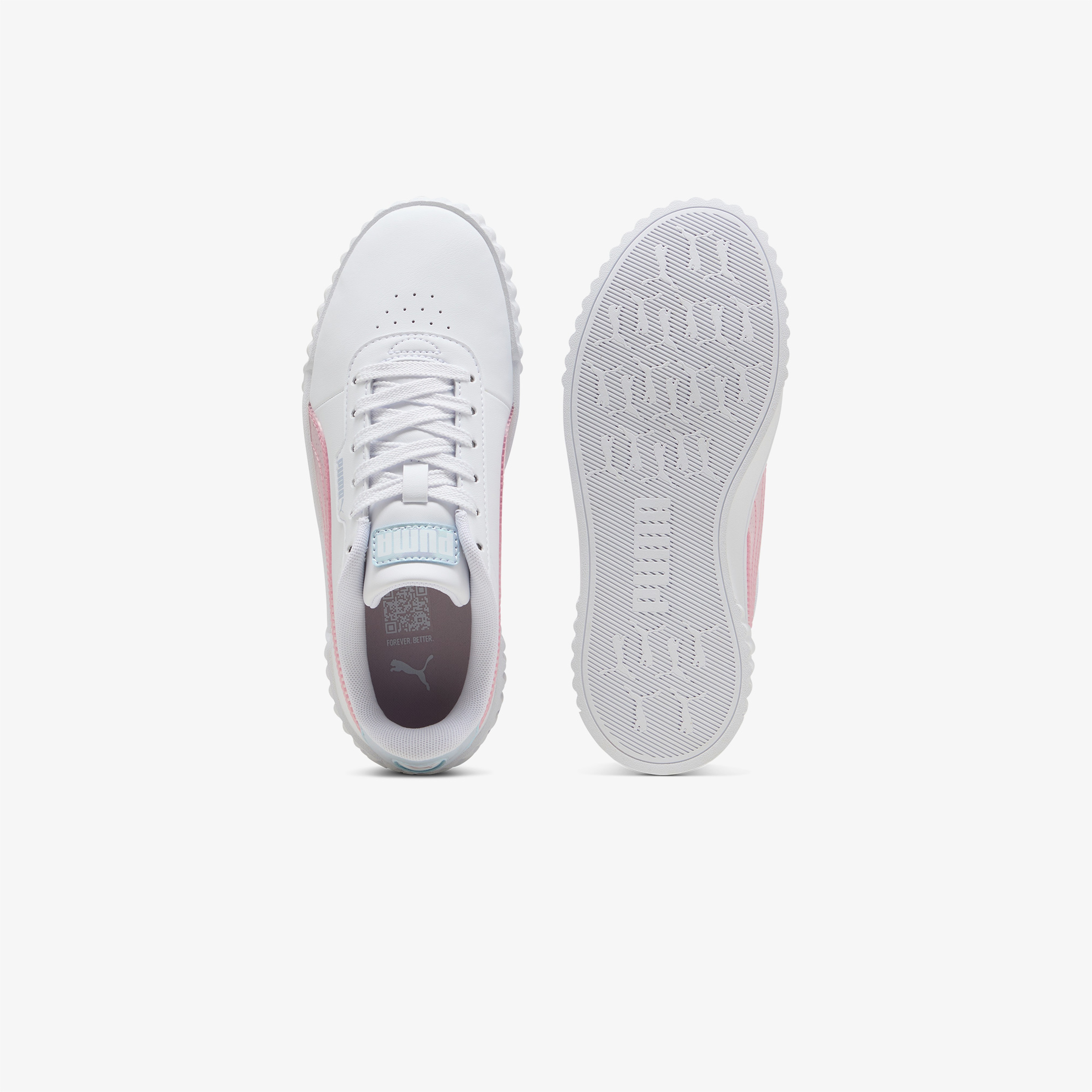 Puma Carina 3 0 Blurry Dreams Jr Çocuk Beyaz Spor Ayakkabı