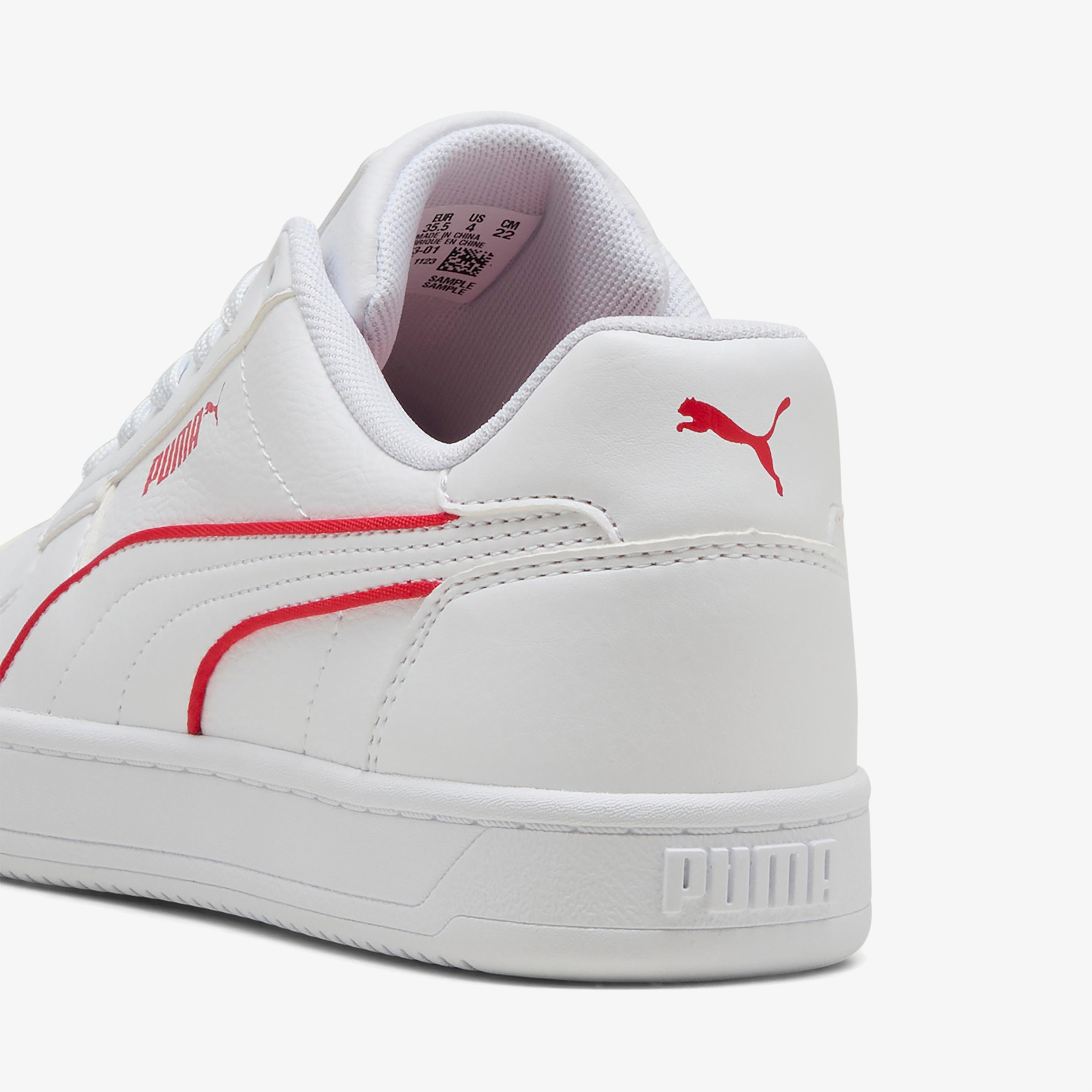 Puma Caven 2 0 Piping Jr Çocuk Beyaz Spor Ayakkabı