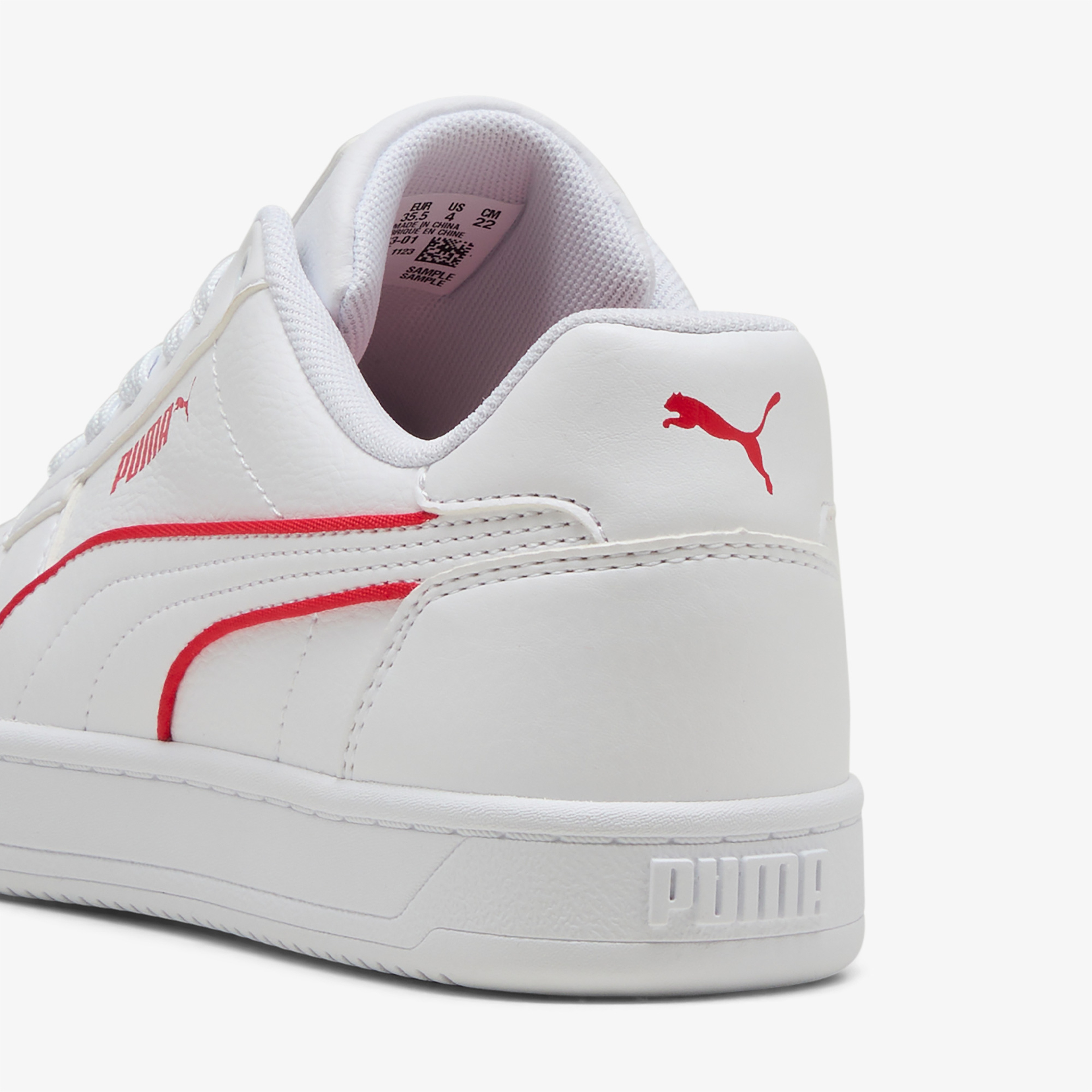 Puma Caven 2 0 Piping Jr Çocuk Beyaz Spor Ayakkabı