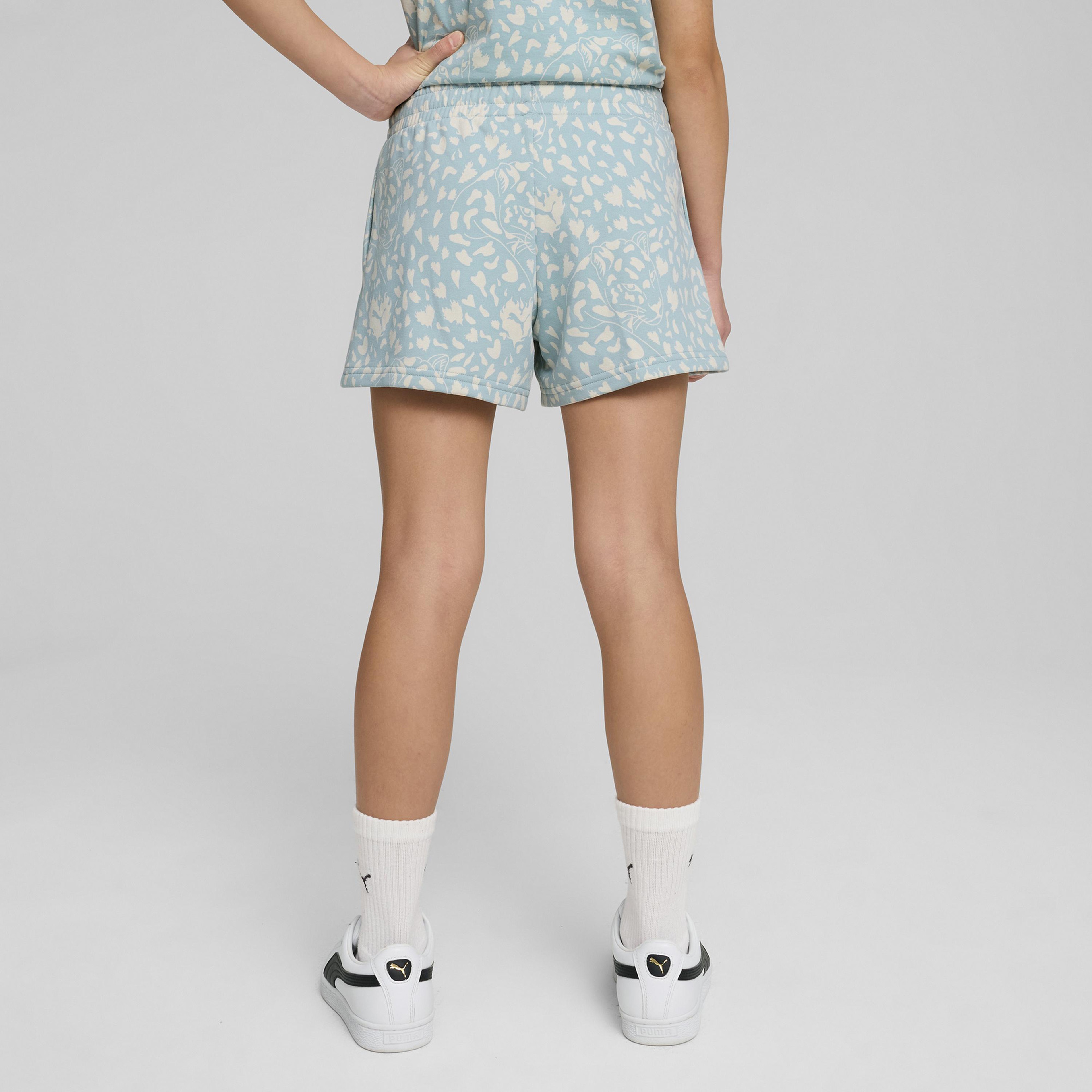 Puma Flaming Love Aop Çocuk Yeşil Şort