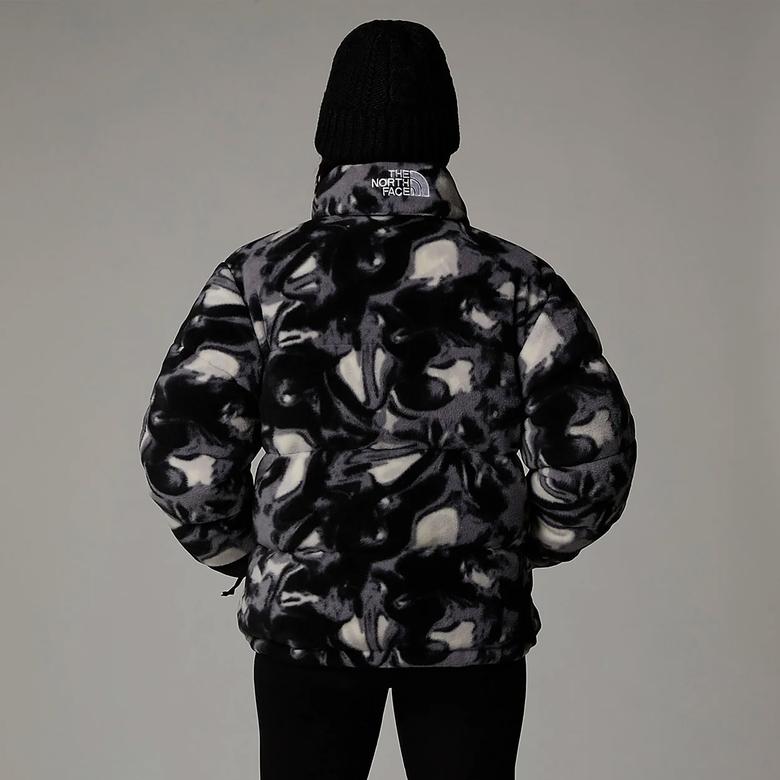 The North Face Polar Nuptse Kadın Desenli Siyah Ceket