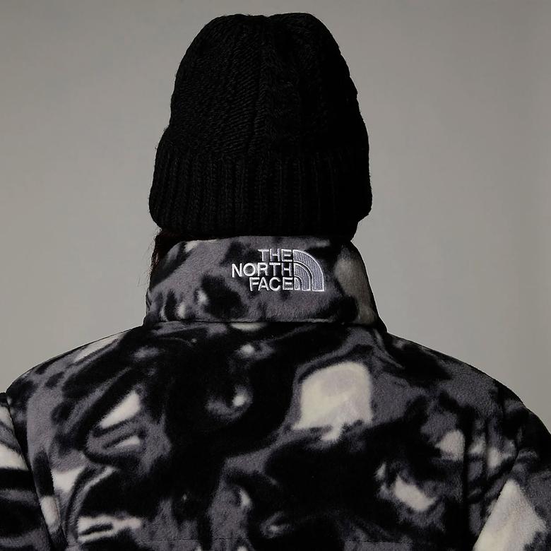The North Face Polar Nuptse Kadın Desenli Siyah Ceket