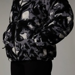 The North Face Polar Nuptse Kadın Desenli Siyah Ceket