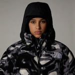 The North Face Polar Nuptse Kadın Desenli Siyah Ceket