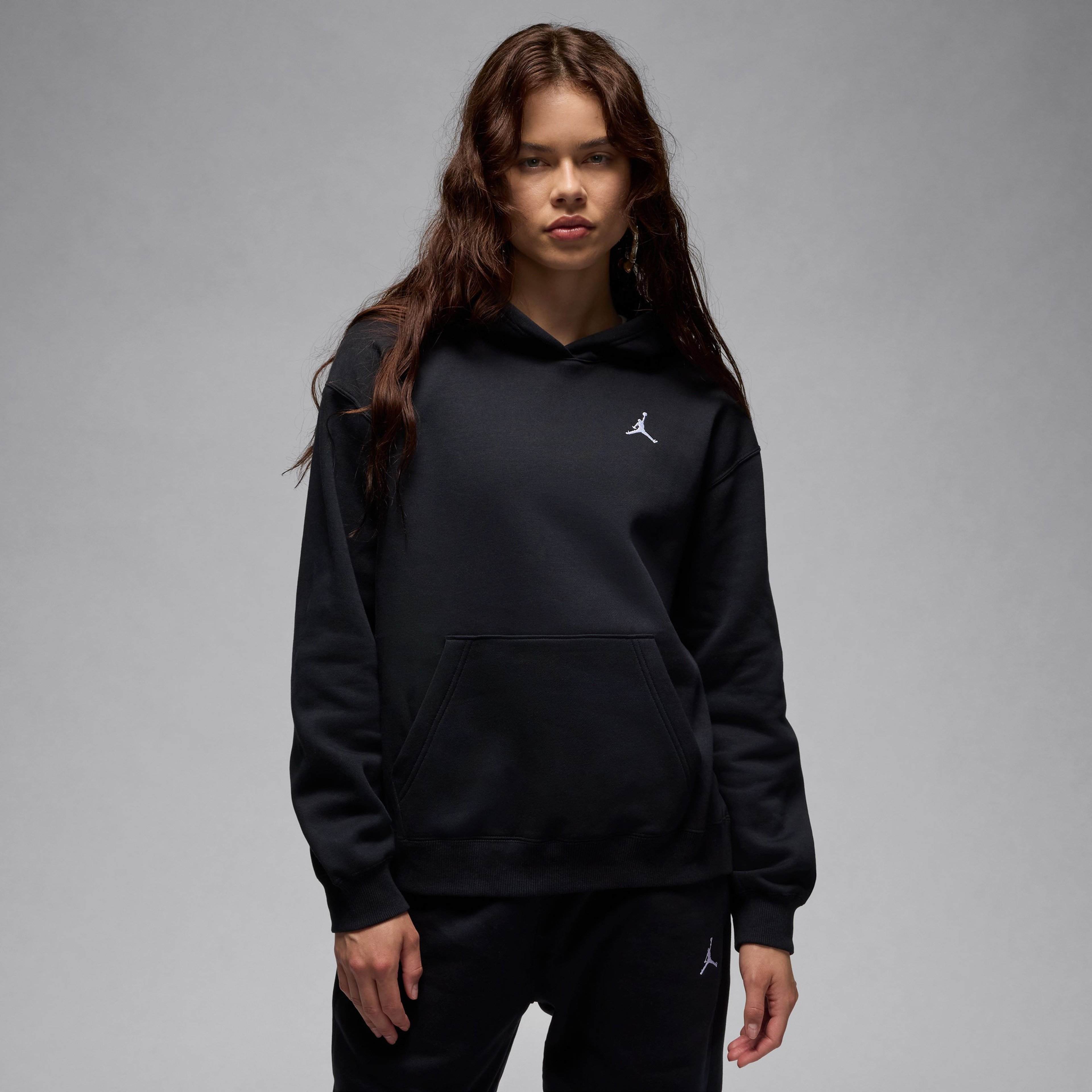Jordan Brooklyn Fleece Pullover Kadın Siyah Hoodie