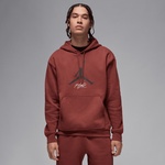 Jordan Essentials Fleece Baseline Erkek Kahverengi Hoodie