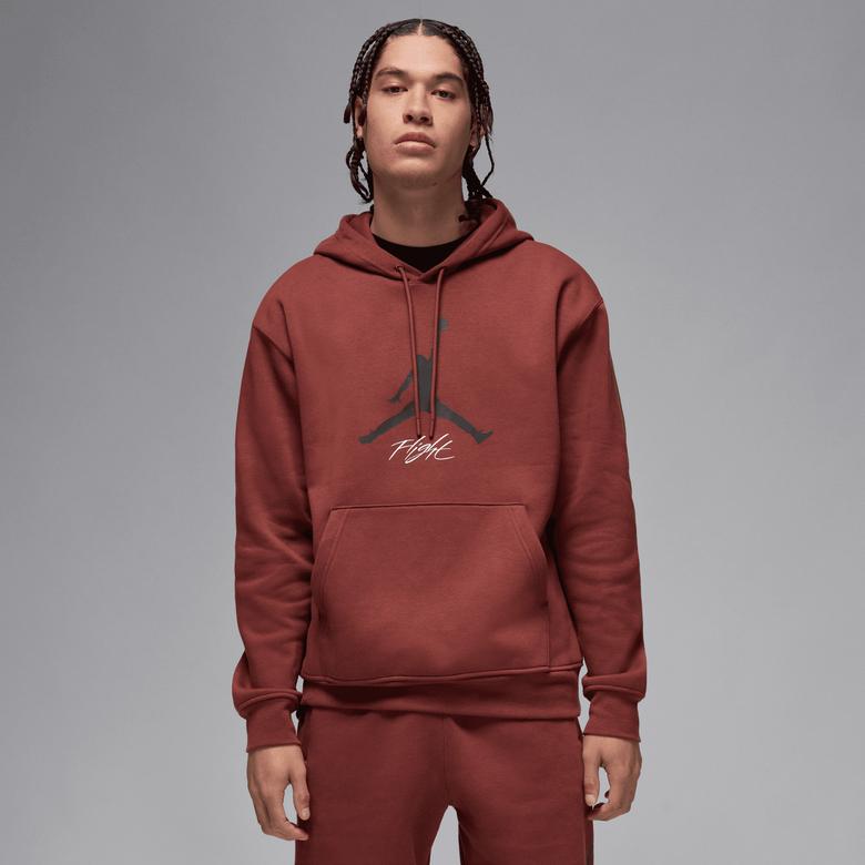 Jordan Essentials Fleece Baseline Erkek Kahverengi Hoodie