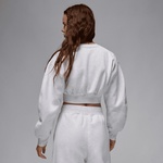 Jordan Flight Fleece Cropped Kadın Gri Sweatshirt