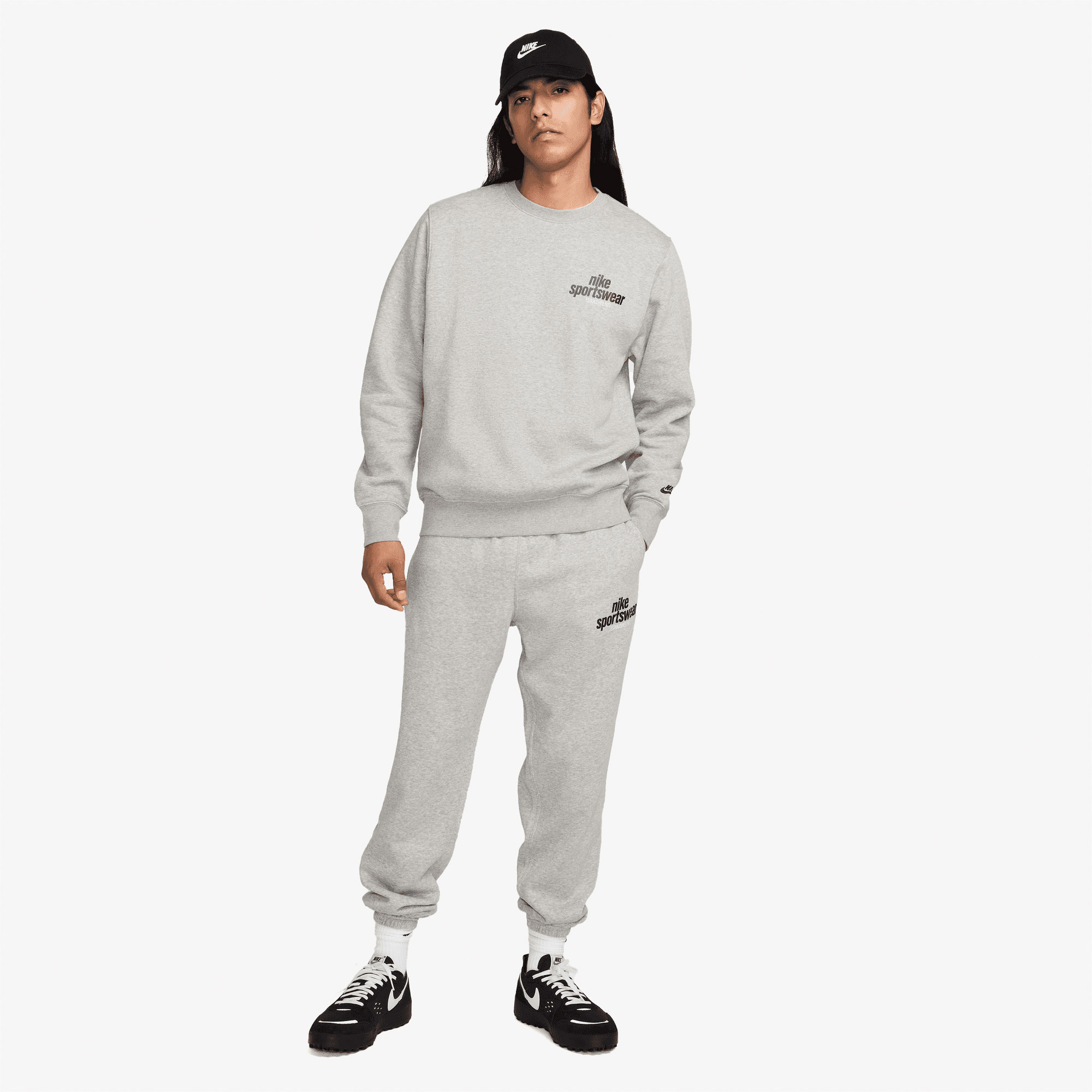 Nike Club Erkek Gri Eşofman Altı